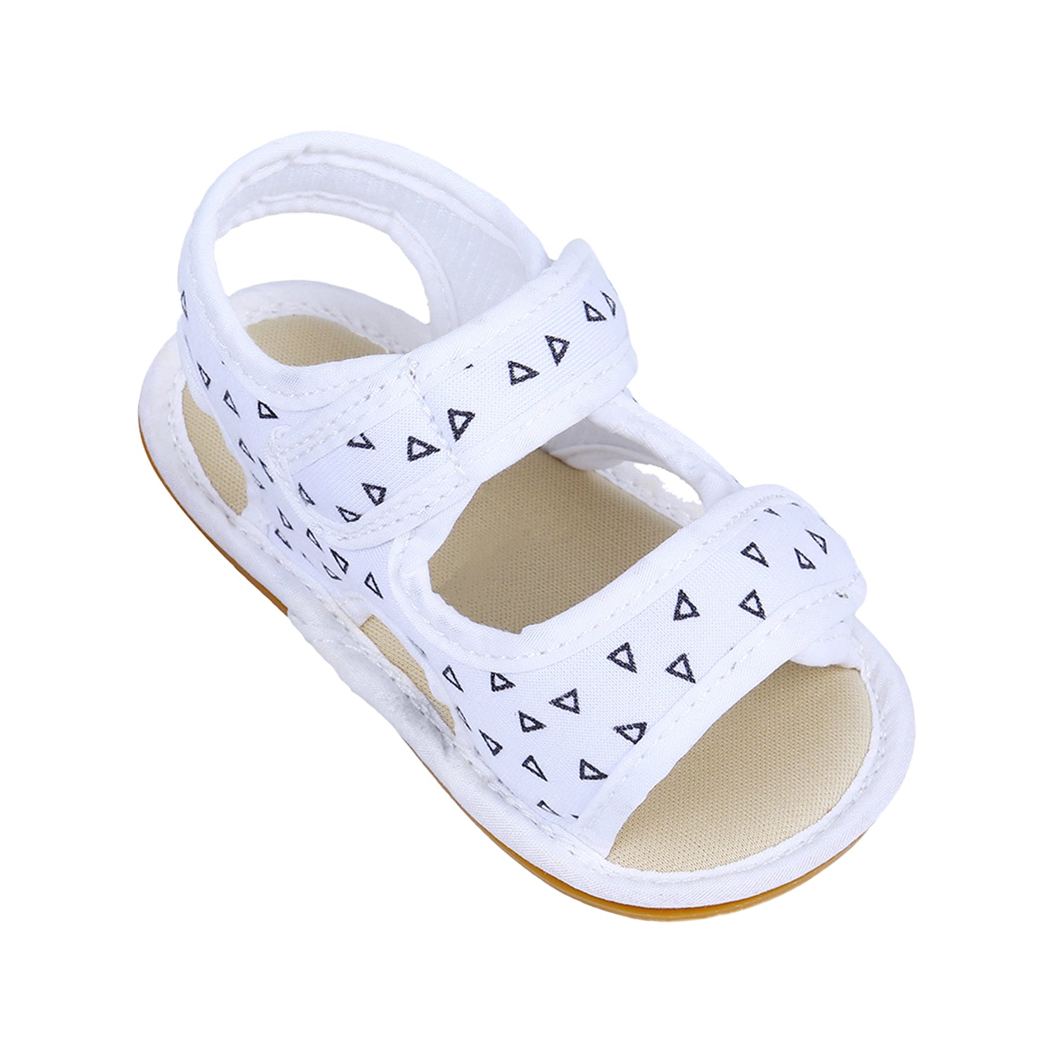 Triangle Comfortable Anti-skid Floater Sandals - White