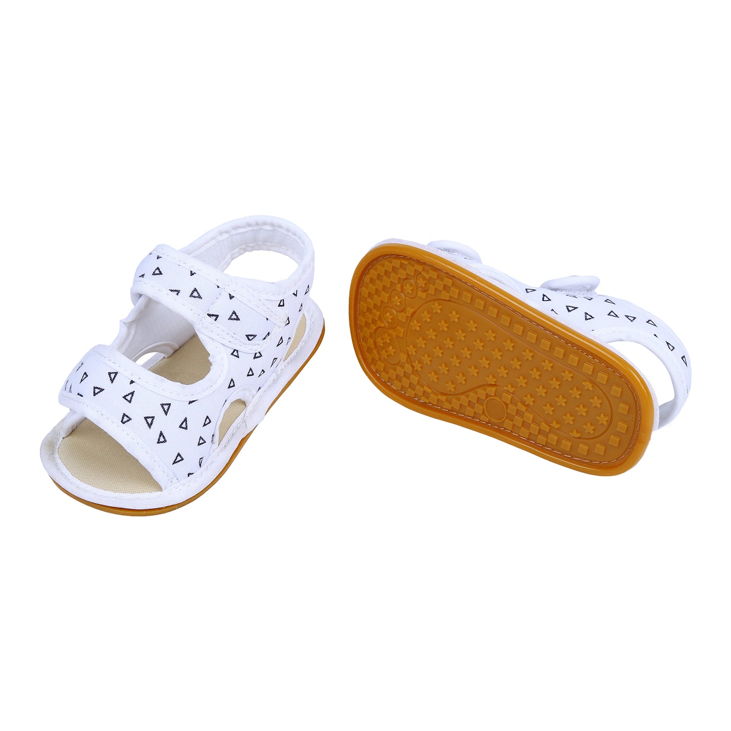 Triangle Comfortable Anti-skid Floater Sandals - White