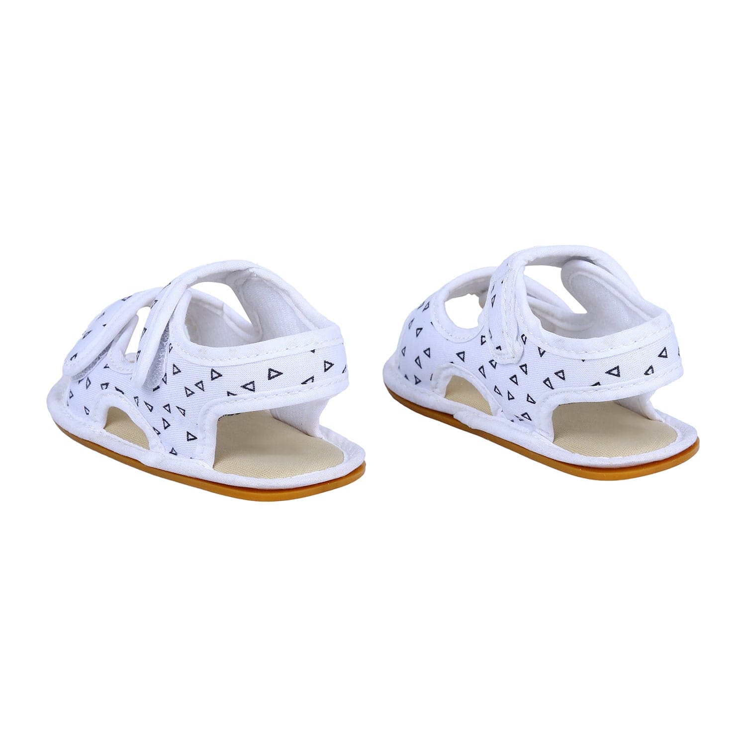 Triangle Comfortable Anti-skid Floater Sandals - White