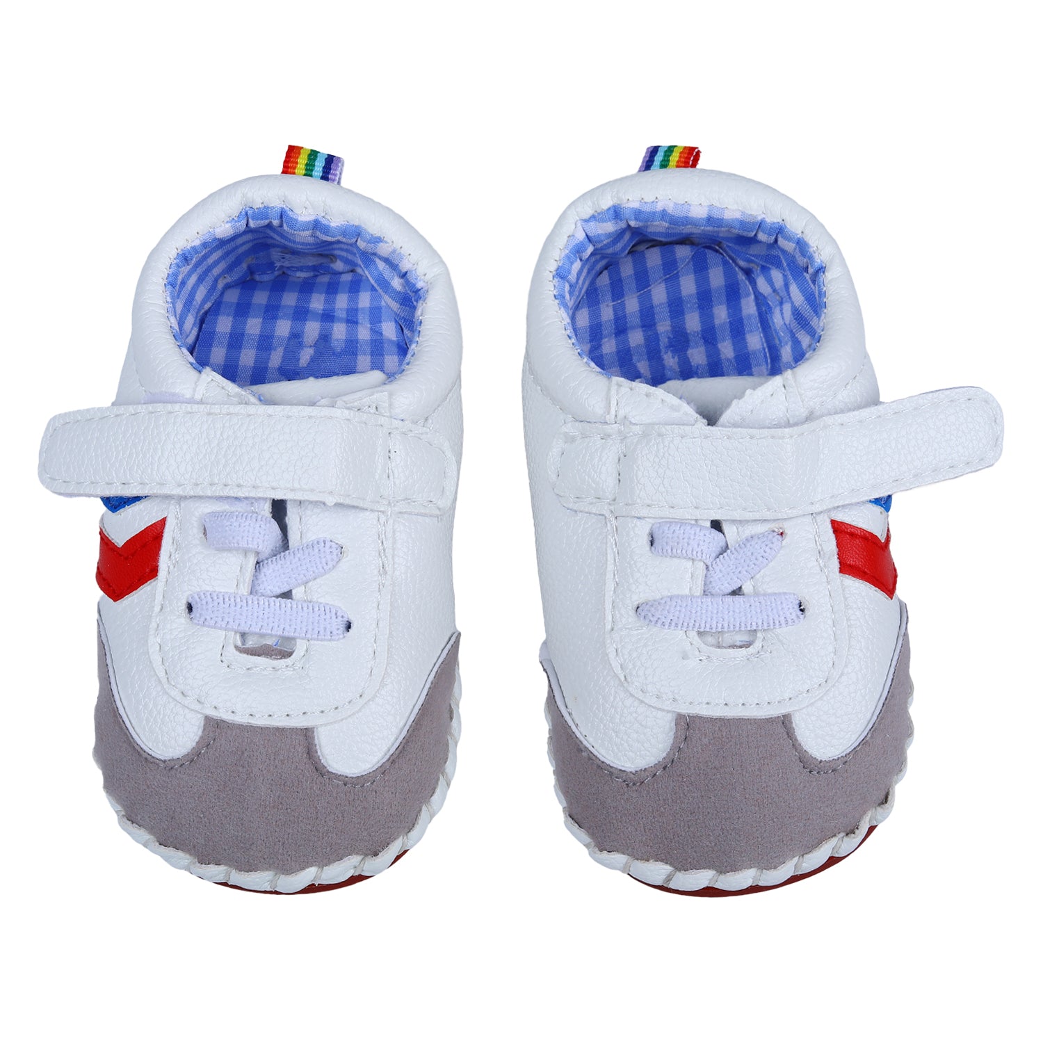 Velcro Colour Blocked Casual Anti-Skid Shoes - Multicolour