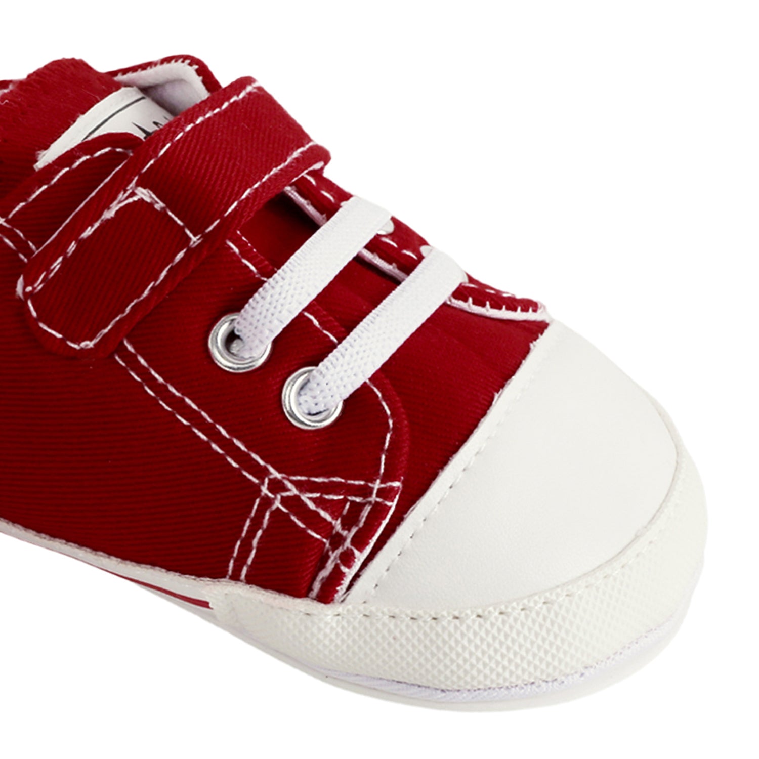 Baby Moo Red Velcro Sneakers