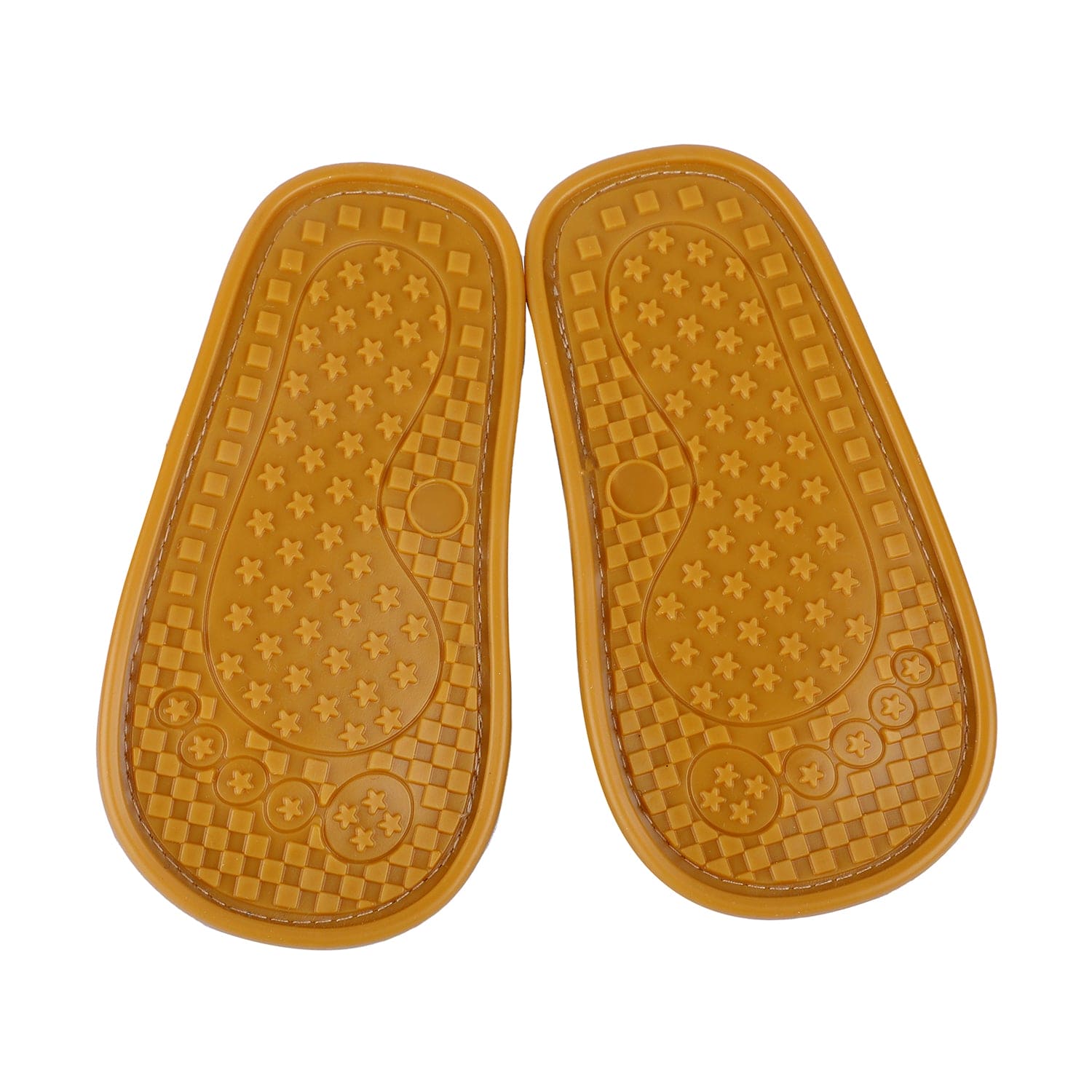 Solid Hookloop Comfortable Anti-skid Floater Sandals - Beige