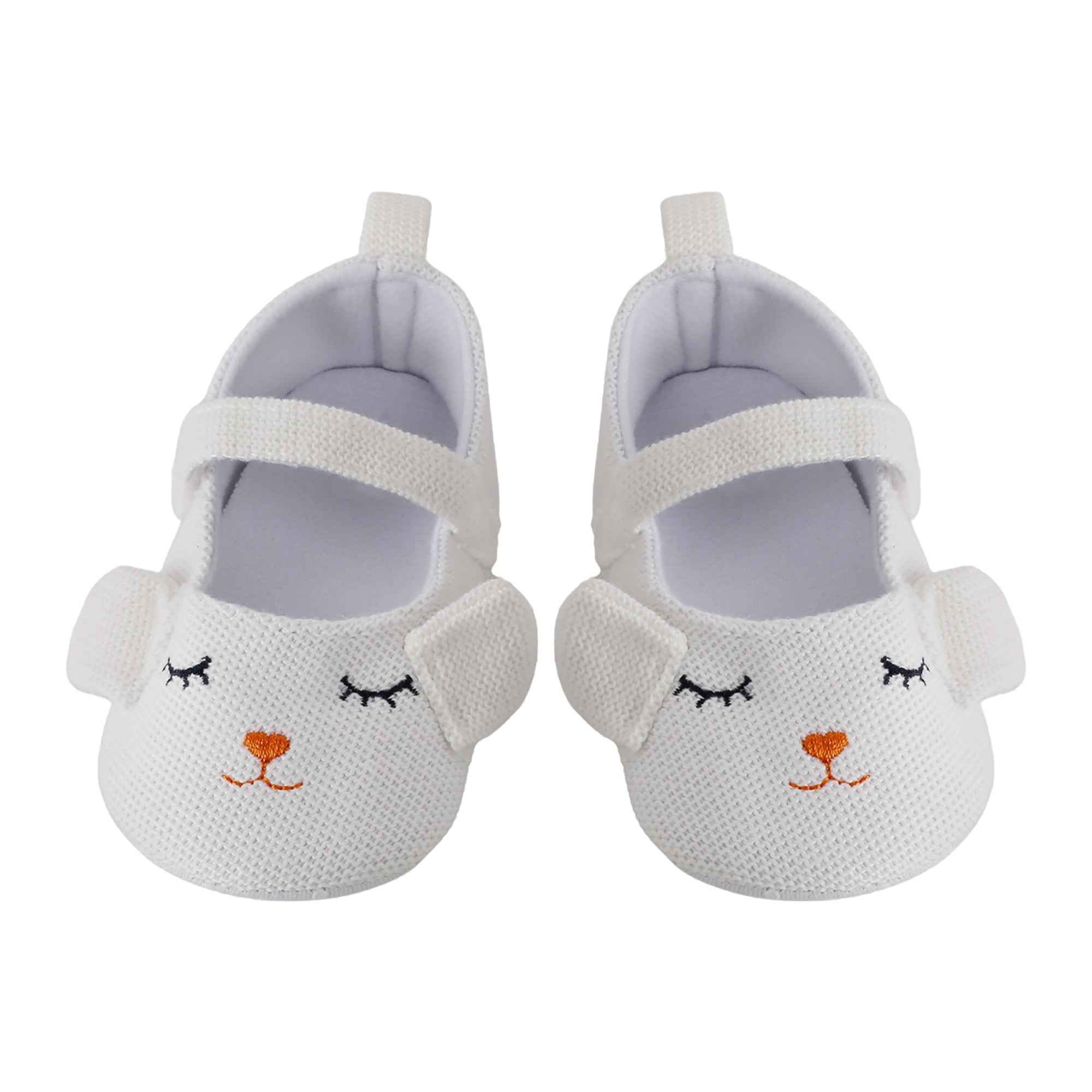 Baby Moo Sleepy Puppy White Booties
