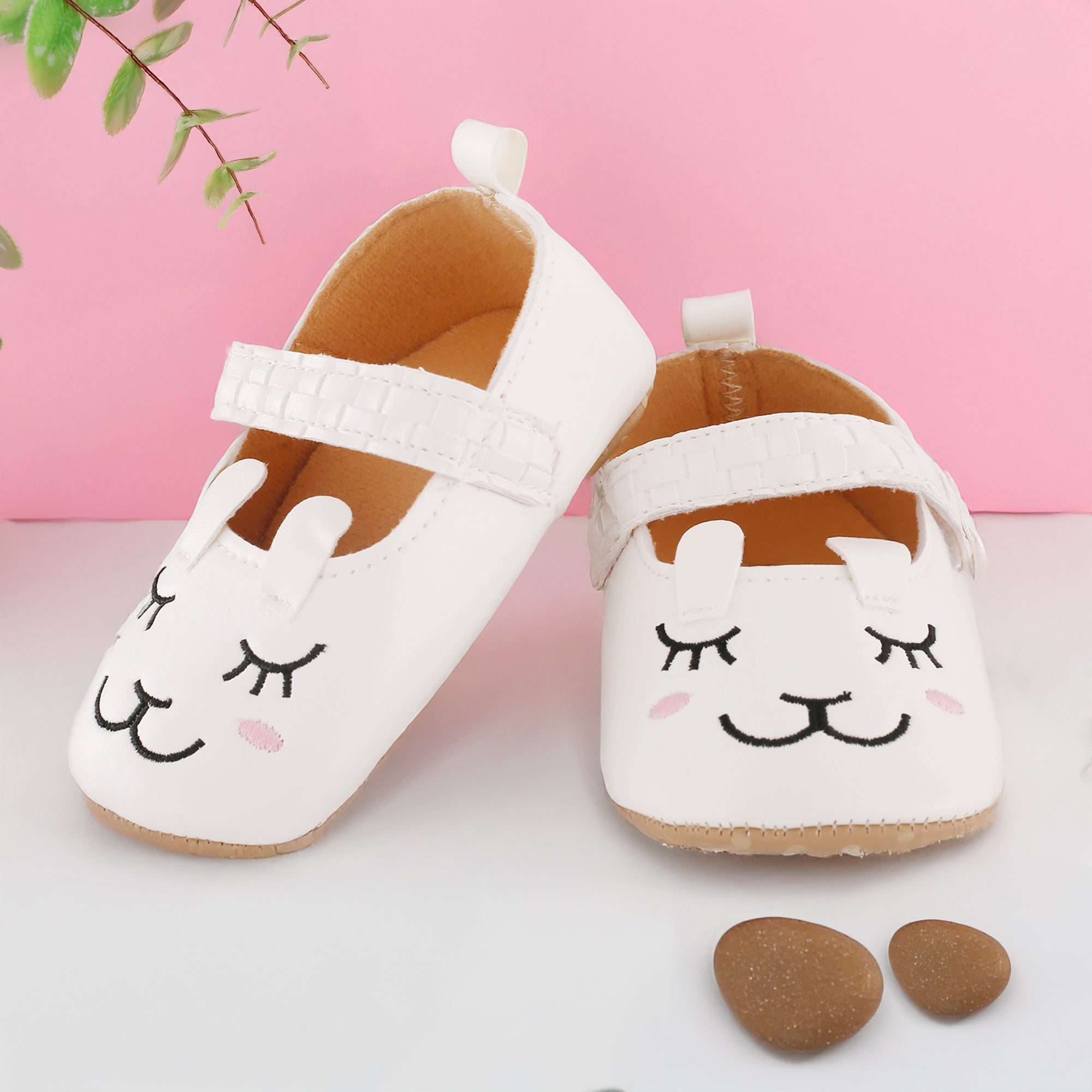 Blushing Kitten White Party Booties