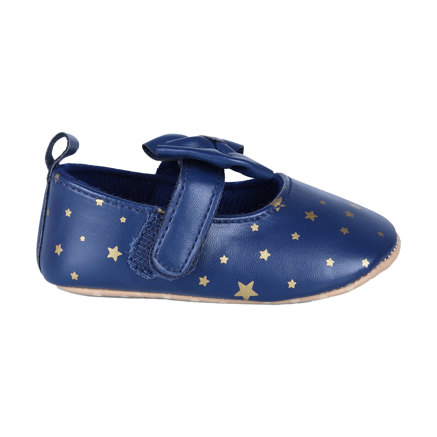 Star Premium Girls Soft Anti-Slip Ballerina Shoes - Navy Blue