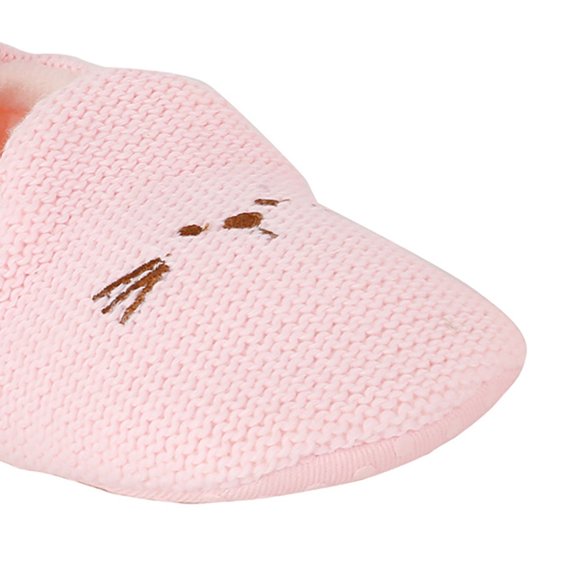 Knitted Pink Casual Booties