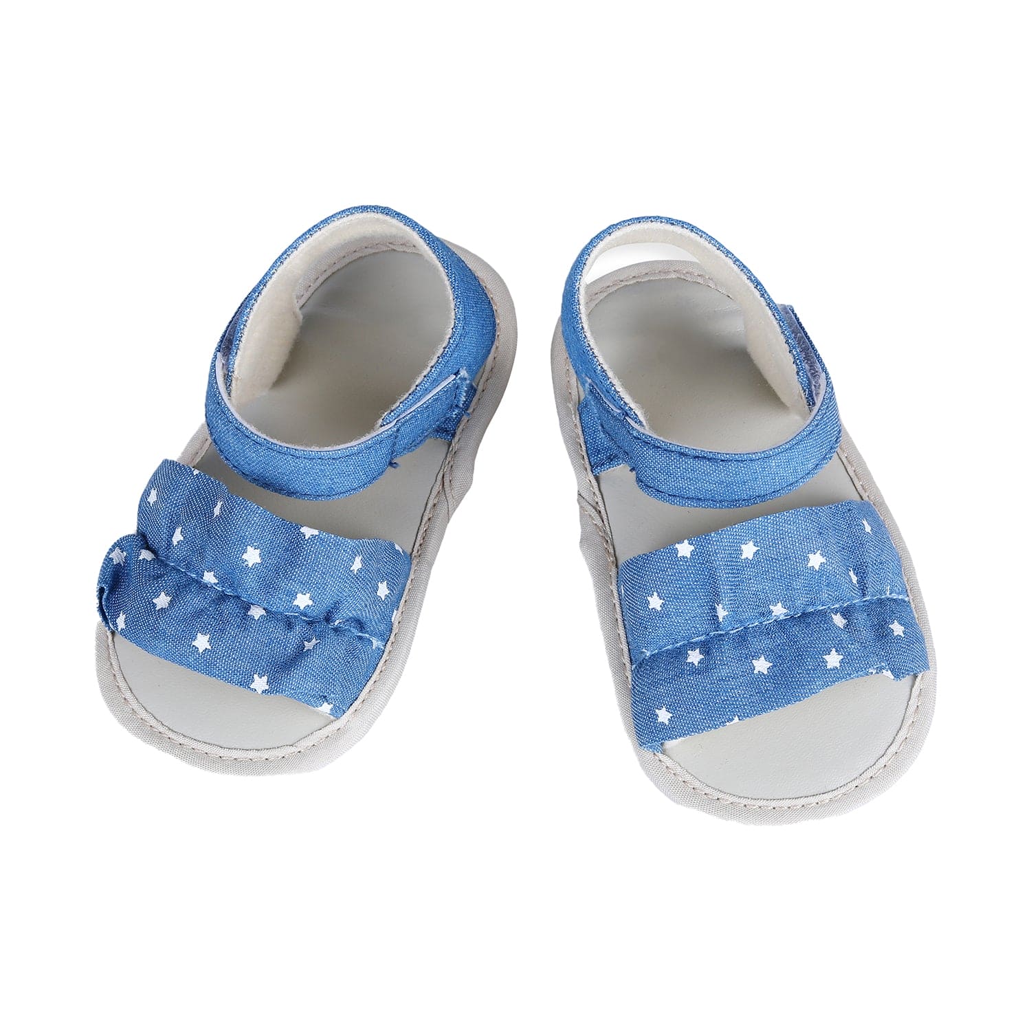 Ruffle Star Premium Girls Anti-Slip Sandal Booties - Blue