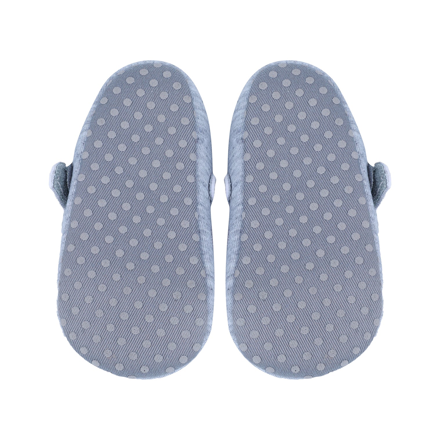 Princess Heart Premium Girls Anti-Slip Ballerina Booties - Grey