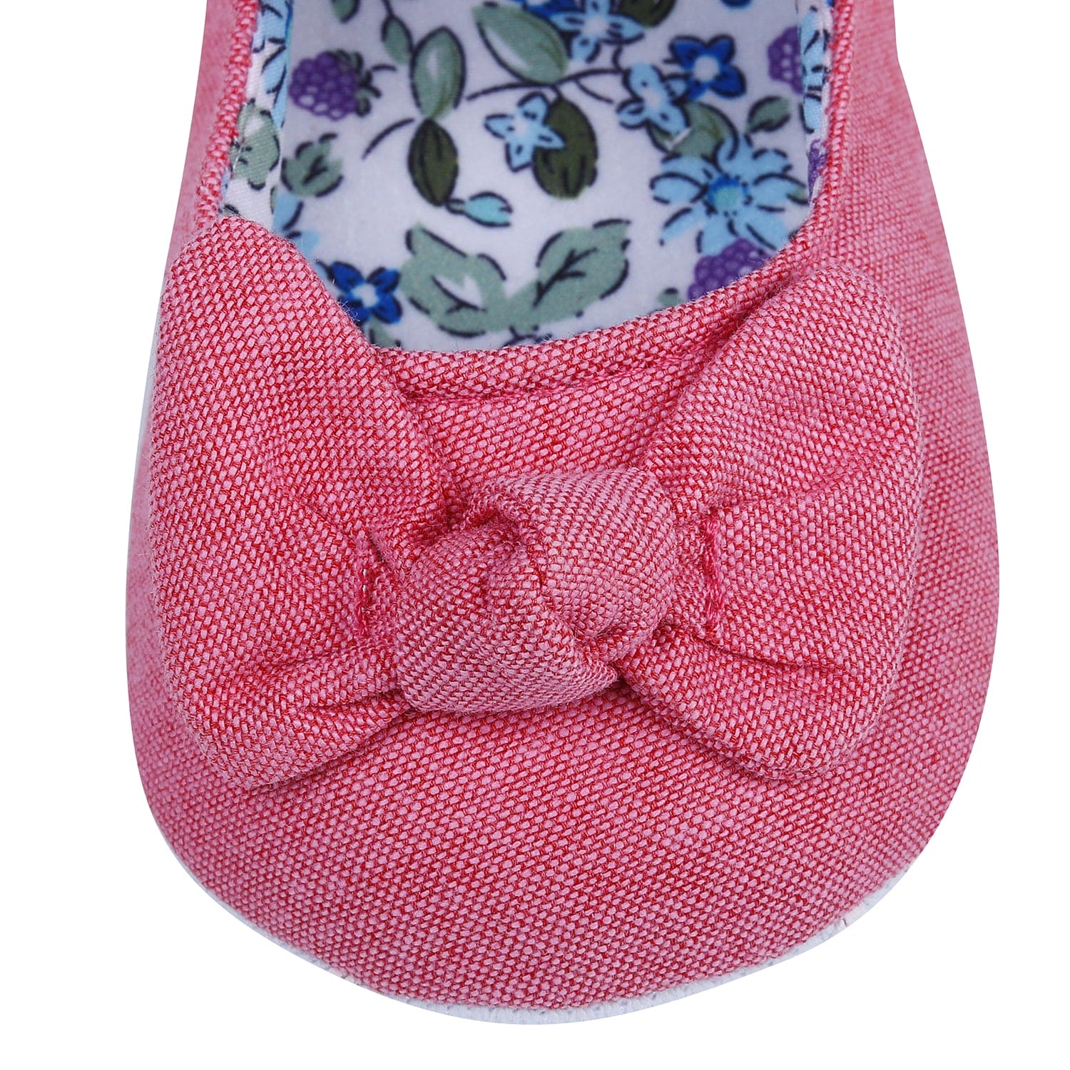 Bowknot Premium Girls Anti-Slip Ballerina Booties - Peach