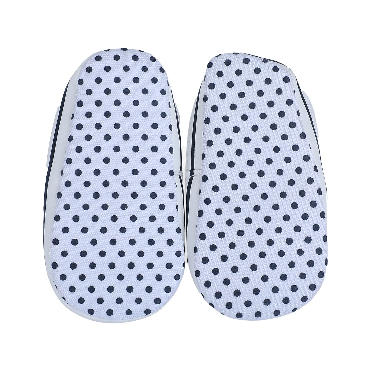 Baby Moo Classic Soft Sole Anti-Slip Booties - White