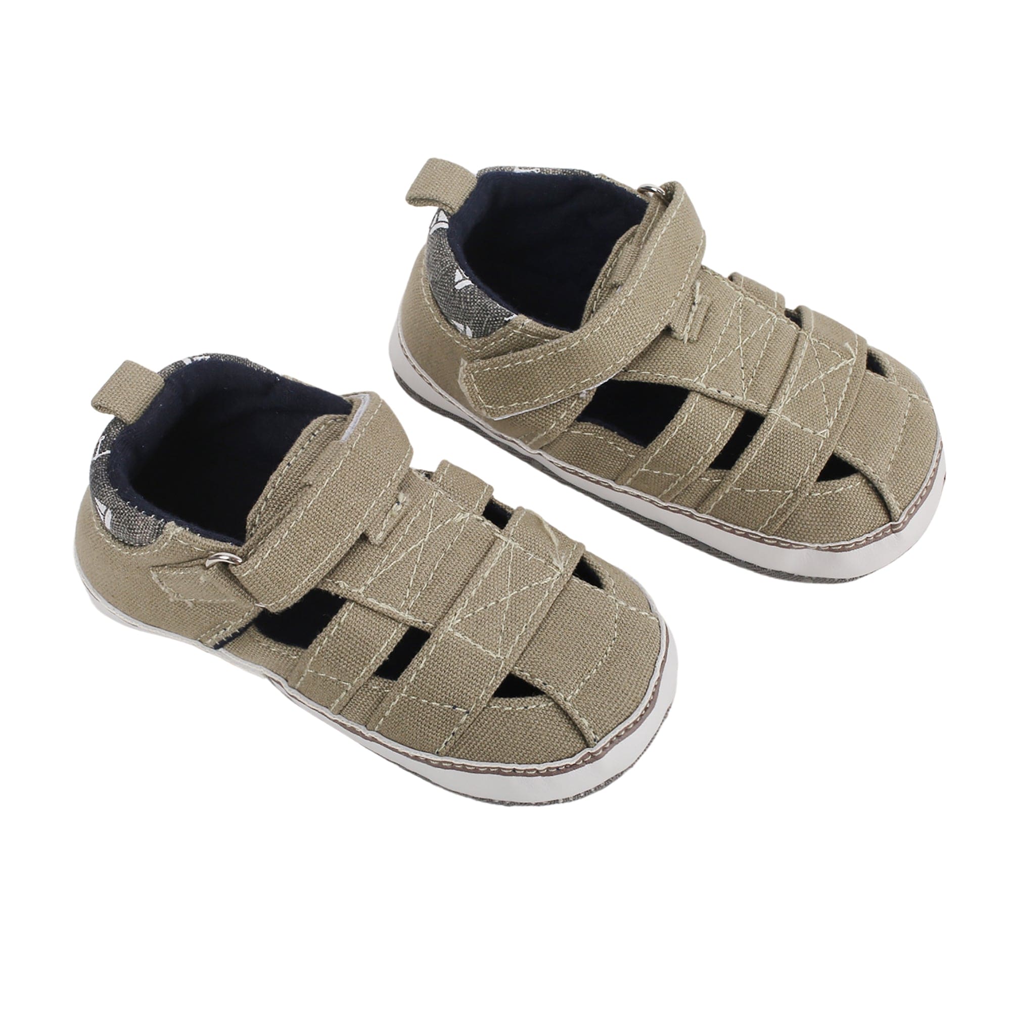 Baby Moo Green Velcro Booties