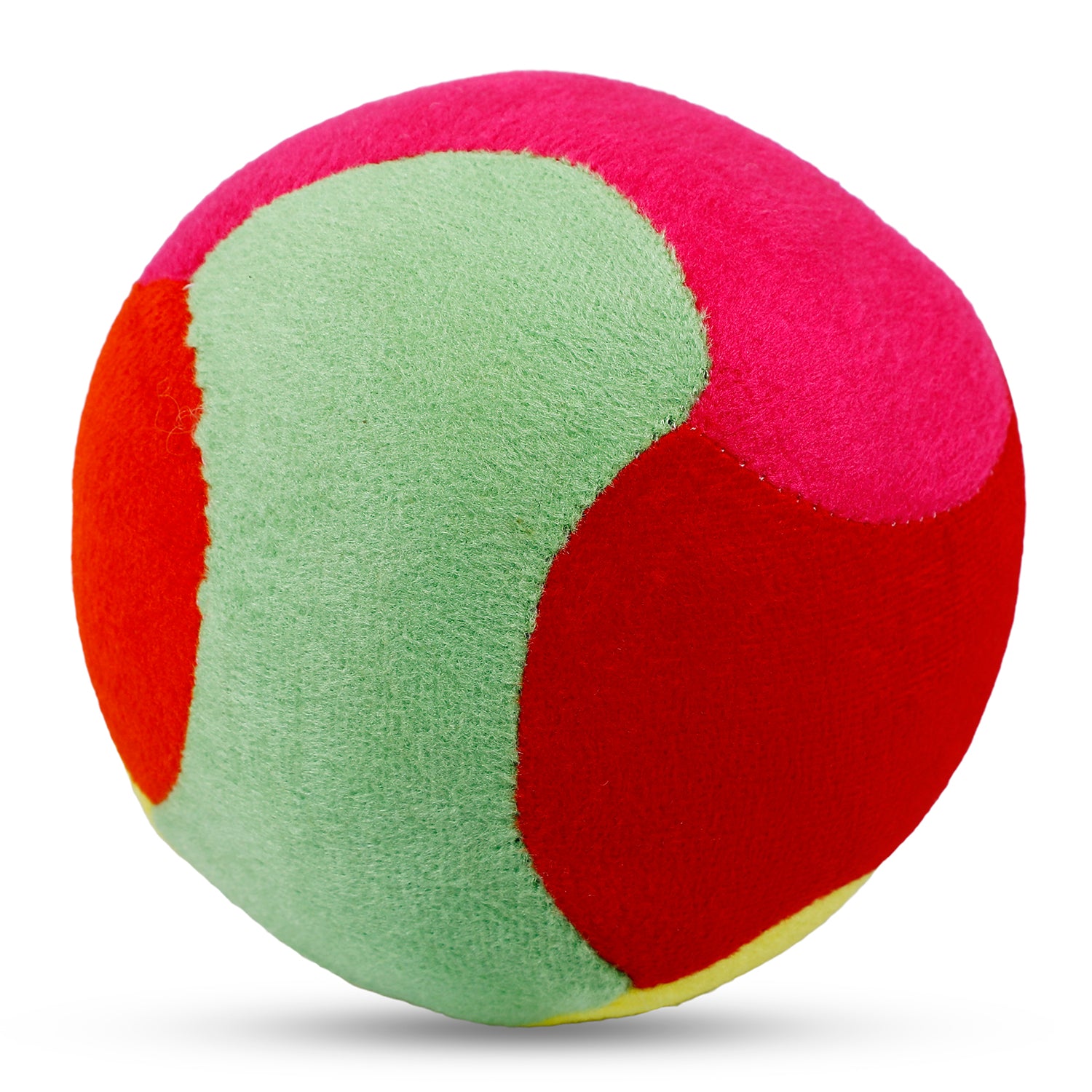 Baby Moo Playtime Fun Infant And Toddler Soft Plush Fabric Rattle Ball - Multicolor