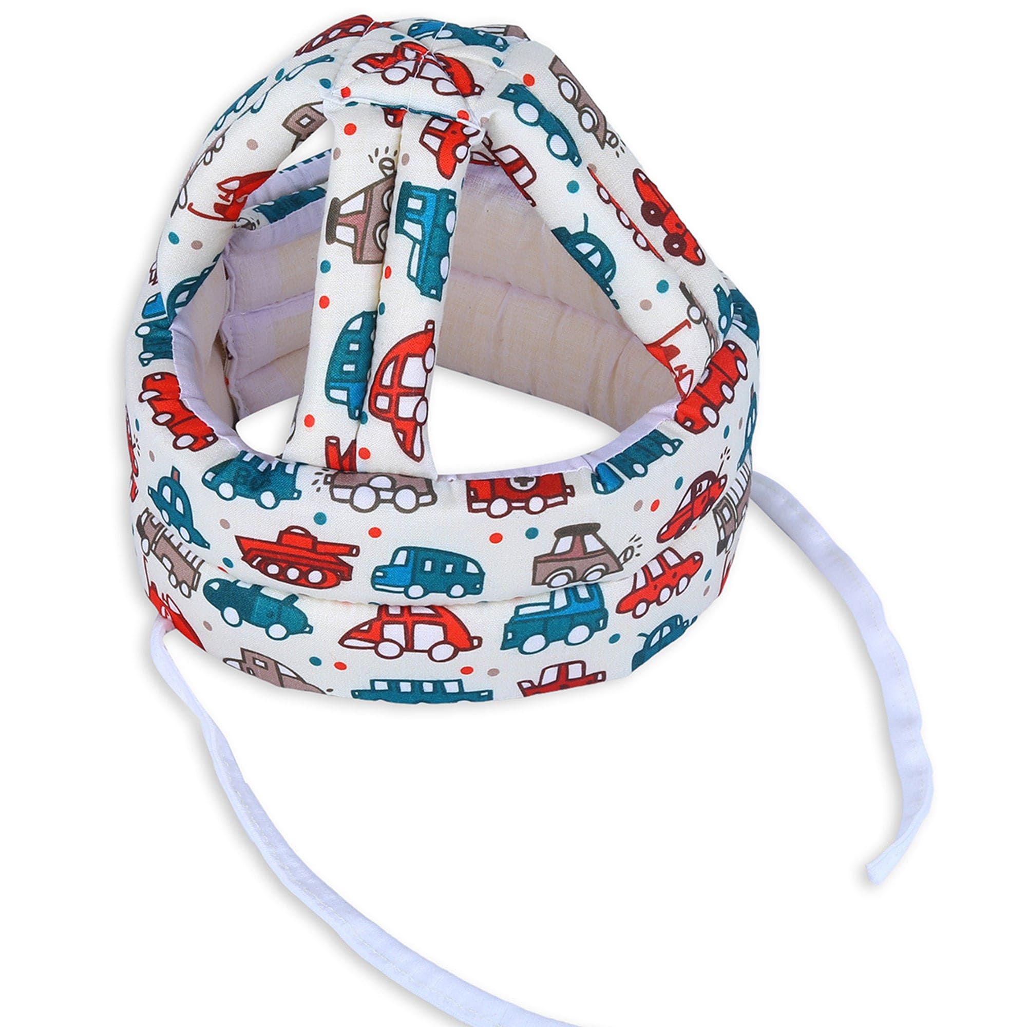 Baby Moo Car & Truck Head Protection Adjustable Cushioned Safety Helmet - Cream