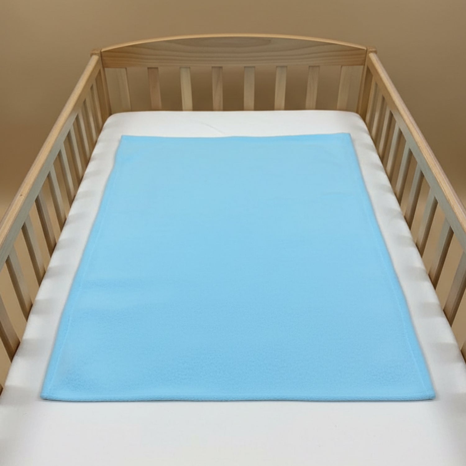 Baby Moo Plain Changeable Dry Sheet Water-resistant Bed Protector - Blue