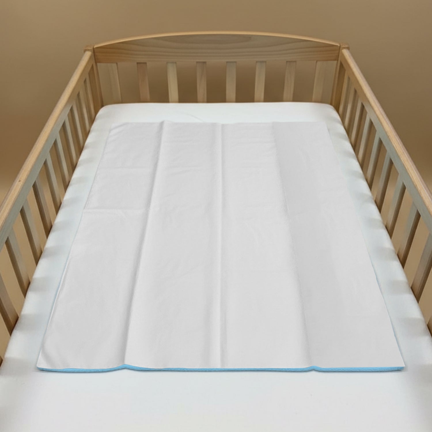 Baby Moo Plain Changeable Dry Sheet Water-resistant Bed Protector - Blue