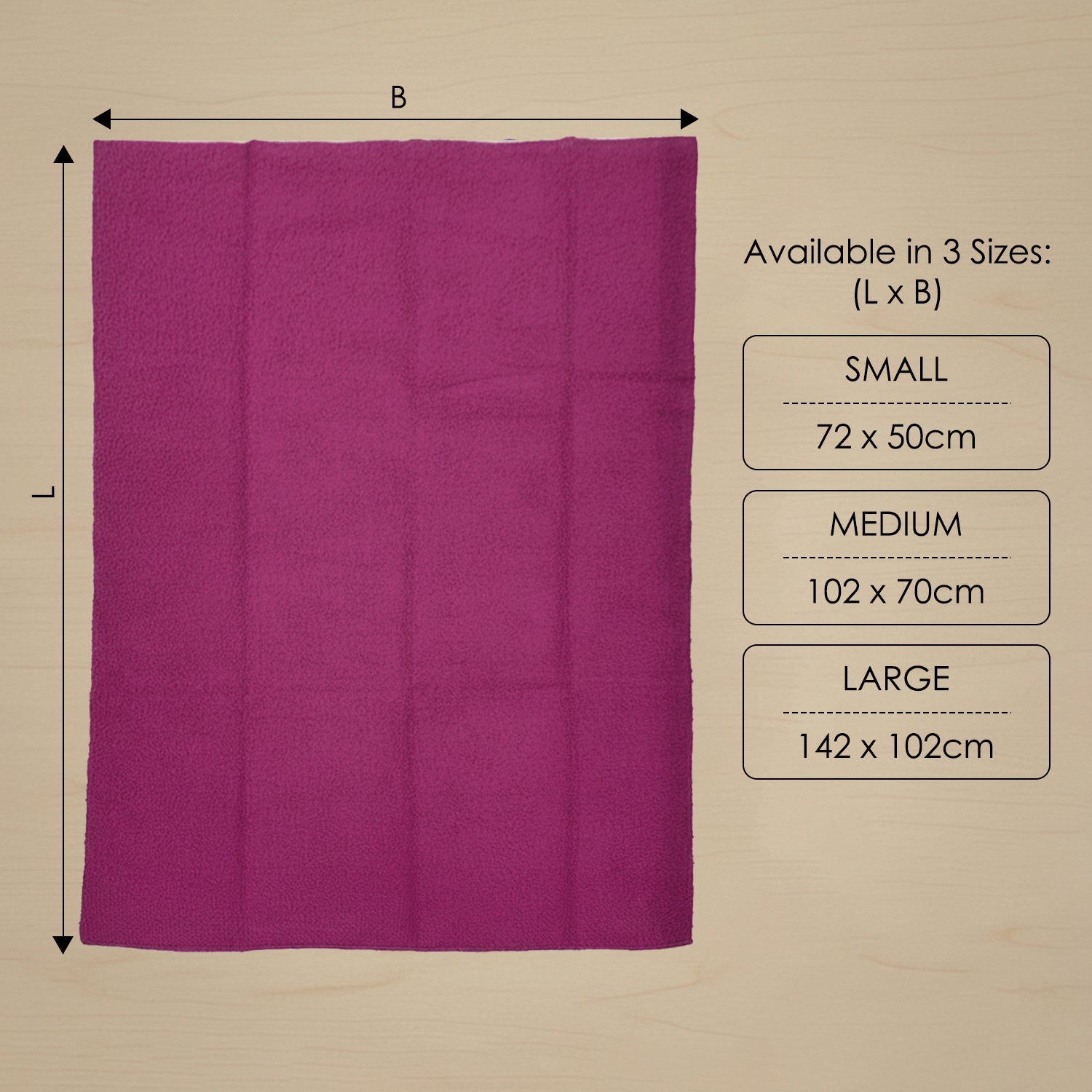 Baby Moo Plain Changeable Dry Sheet Water-resistant Bed Protector - Burgundy