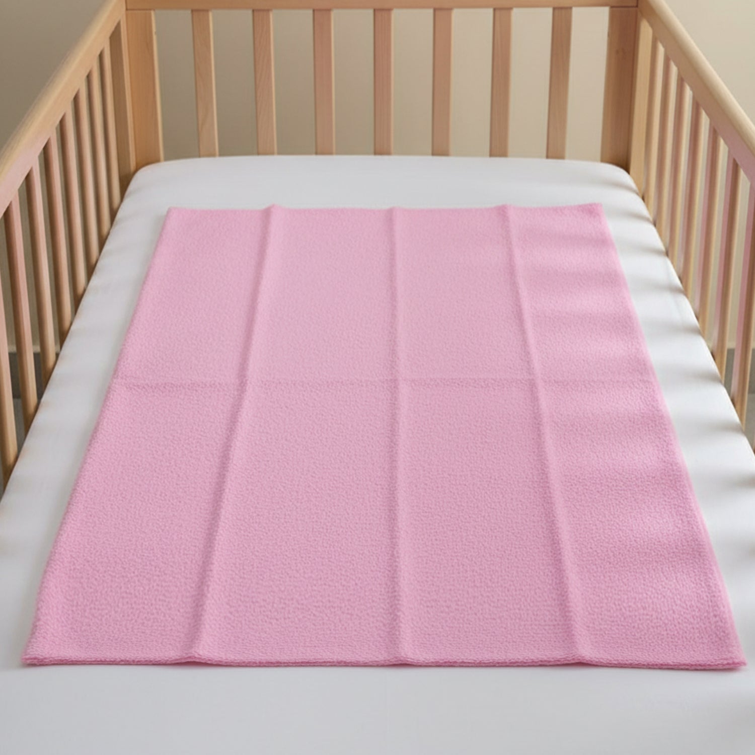 Baby Moo Plain Changeable Dry Sheet Water-resistant Bed Protector - Pink