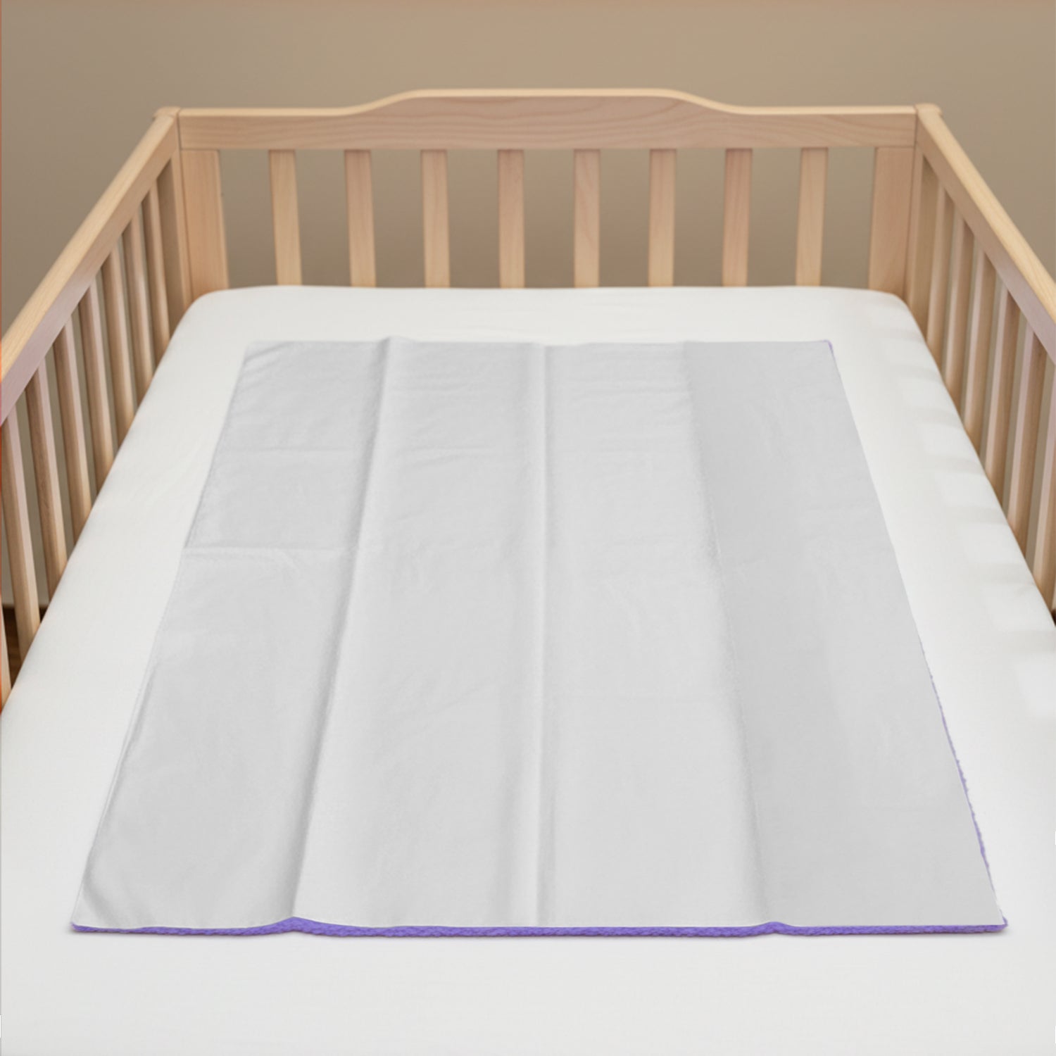 Baby Moo Plain Changeable Dry Sheet Water-resistant Bed Protector - Purple