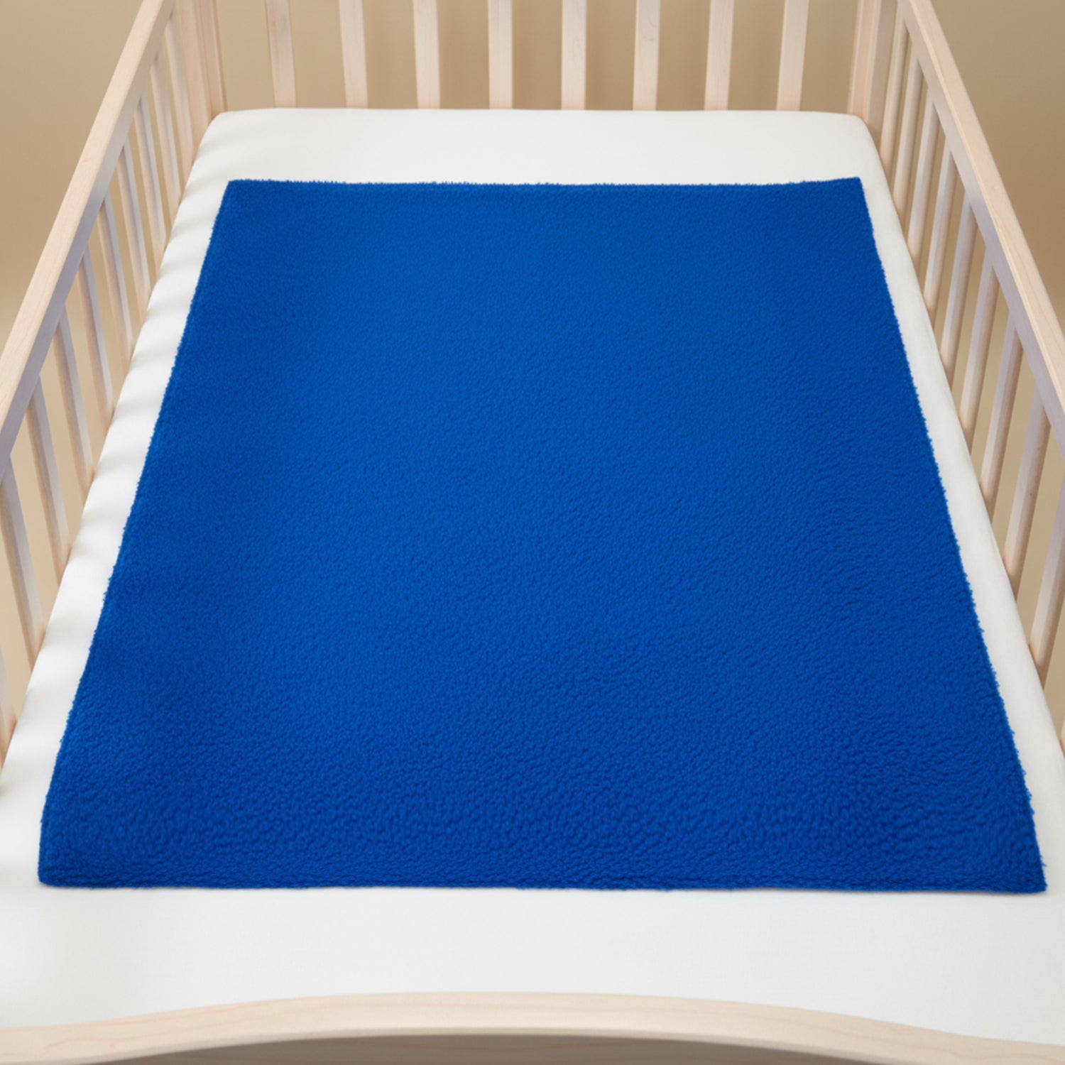 Baby Moo Plain Changeable Dry Sheet Water-resistant Bed Protector - Royal Blue