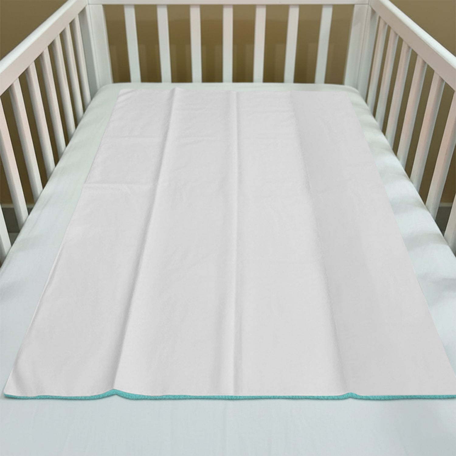 Baby Moo Plain Changeable Dry Sheet Water-resistant Bed Protector - Sea Green