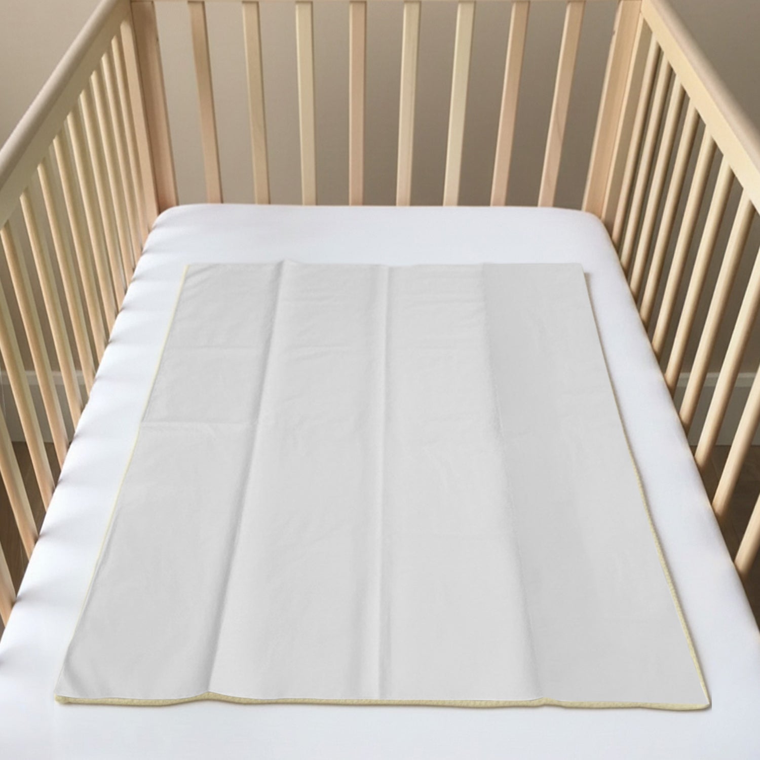 Baby Moo Plain Changeable Dry Sheet Water-resistant Bed Protector Pack Of 2 - Yellow, Brown