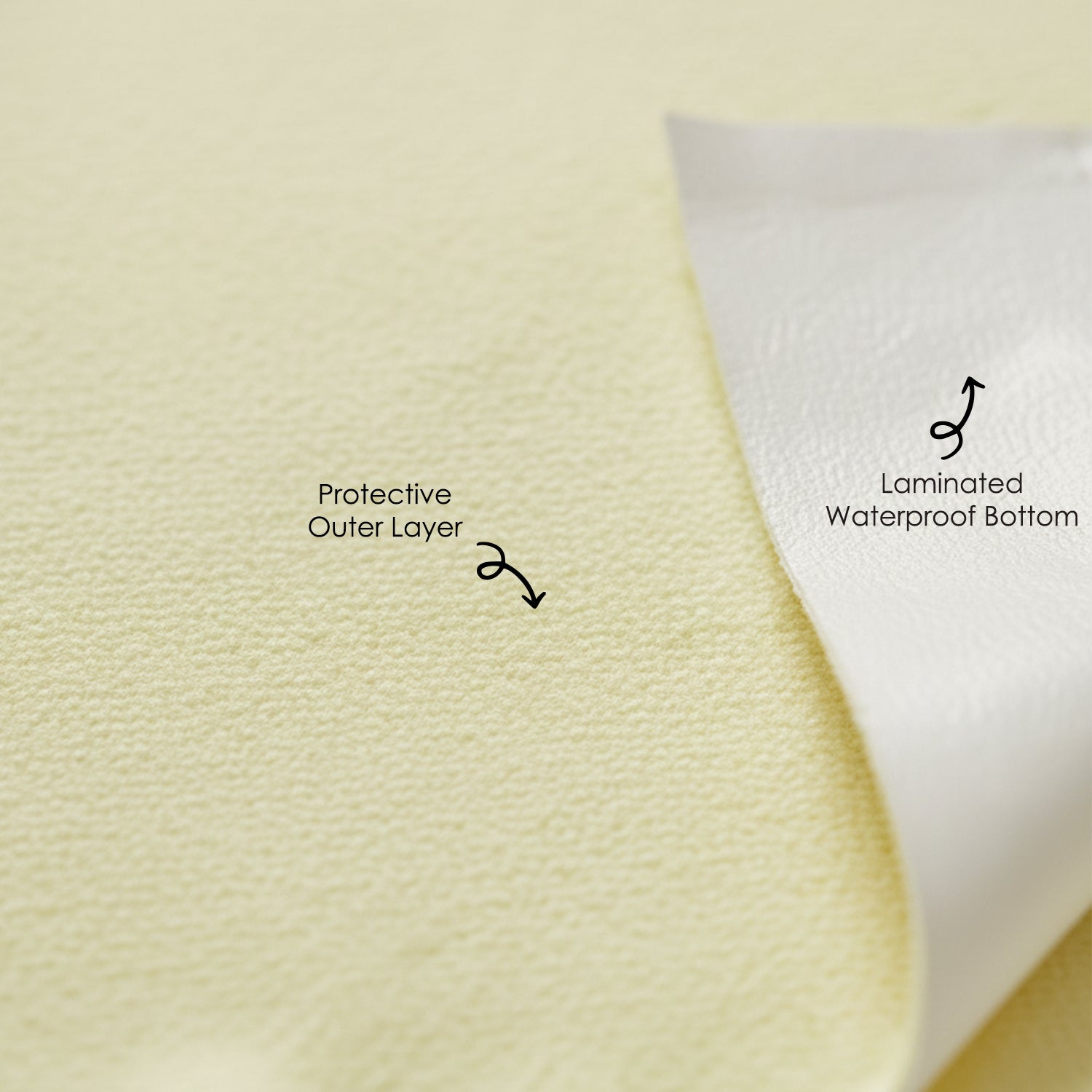 Baby Moo Plain Changeable Dry Sheet Water-resistant Bed Protector Pack Of 2 - Yellow, Brown