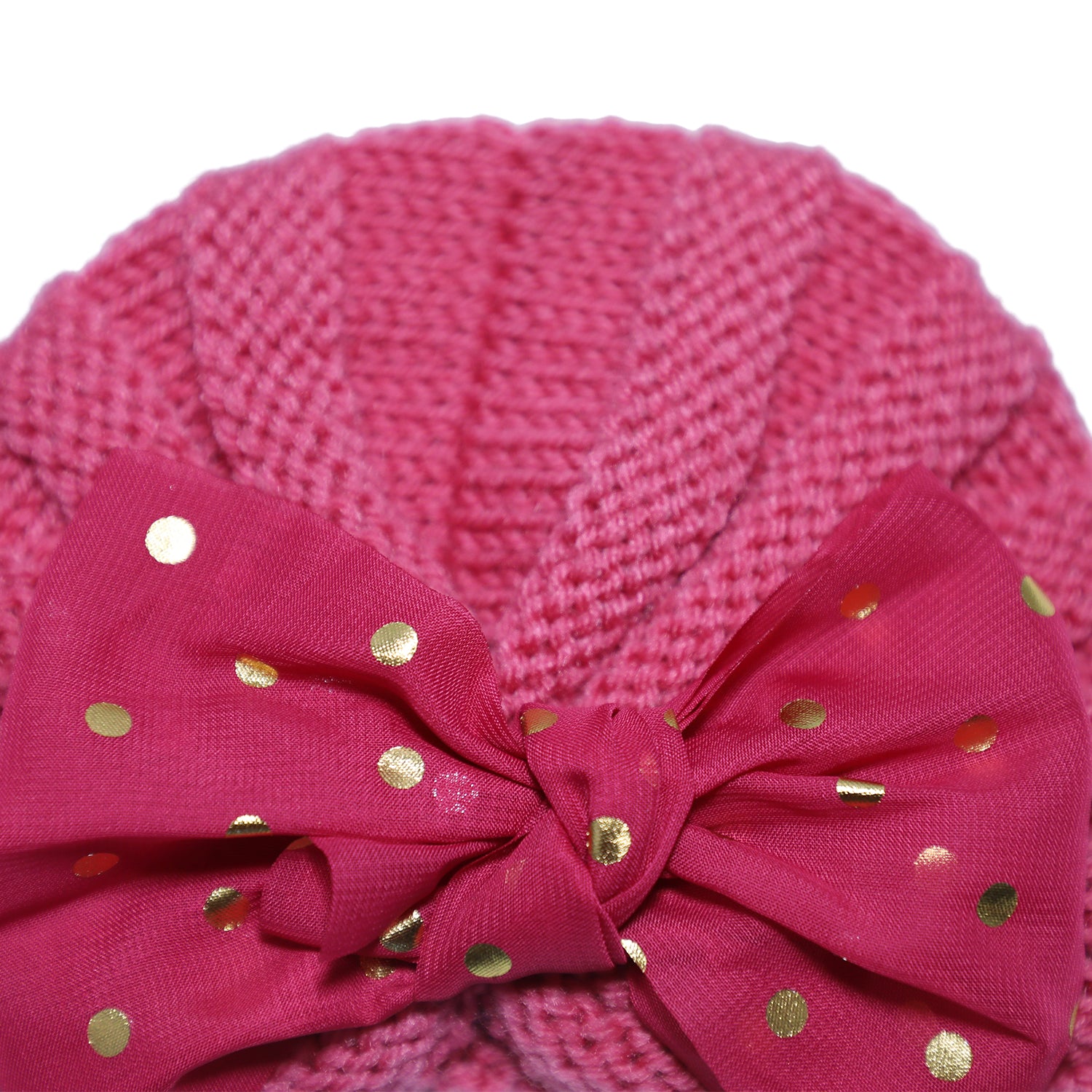 Baby Moo Partywear Sequence Bow 2 Pack Turban Caps - Pink And Blue - Baby Moo