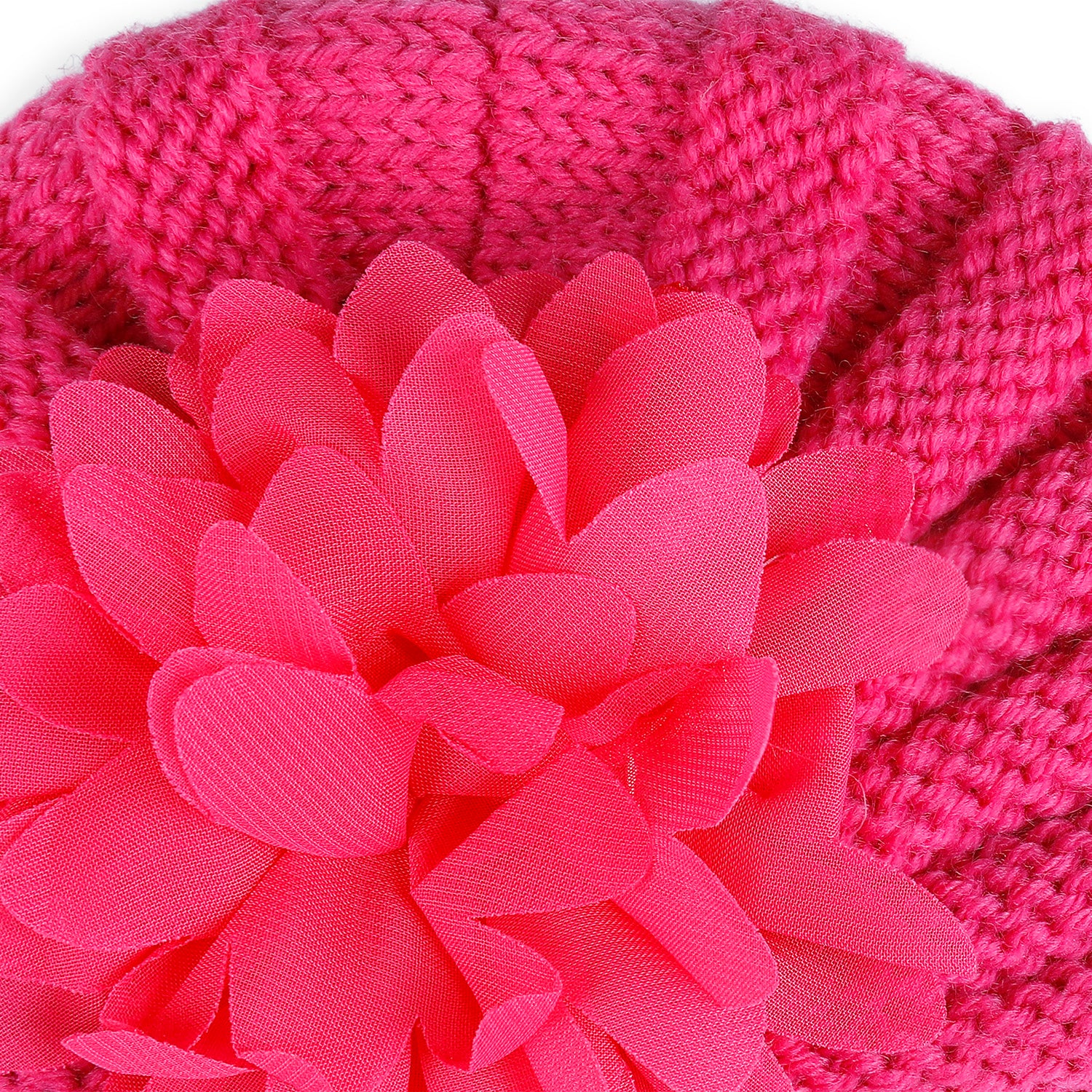 Baby Moo Floral Petals 2 Pack Turban Caps - Pink And Grey - Baby Moo
