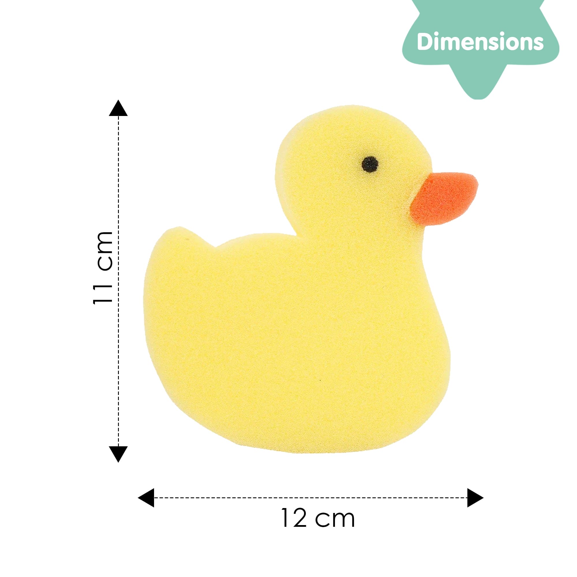 Ducklings Yellow 2 Pcs Bath Sponge