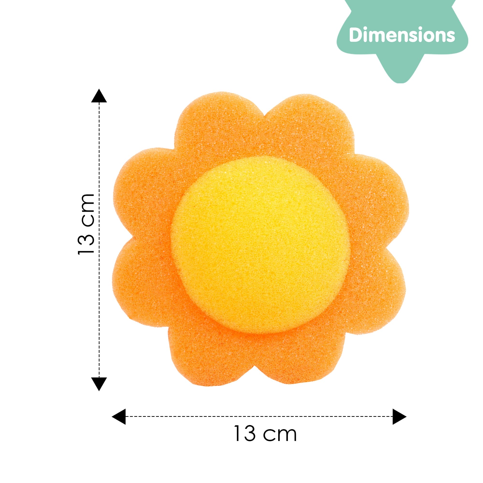 Sunflowers Orange 2 Pcs Bath Sponge