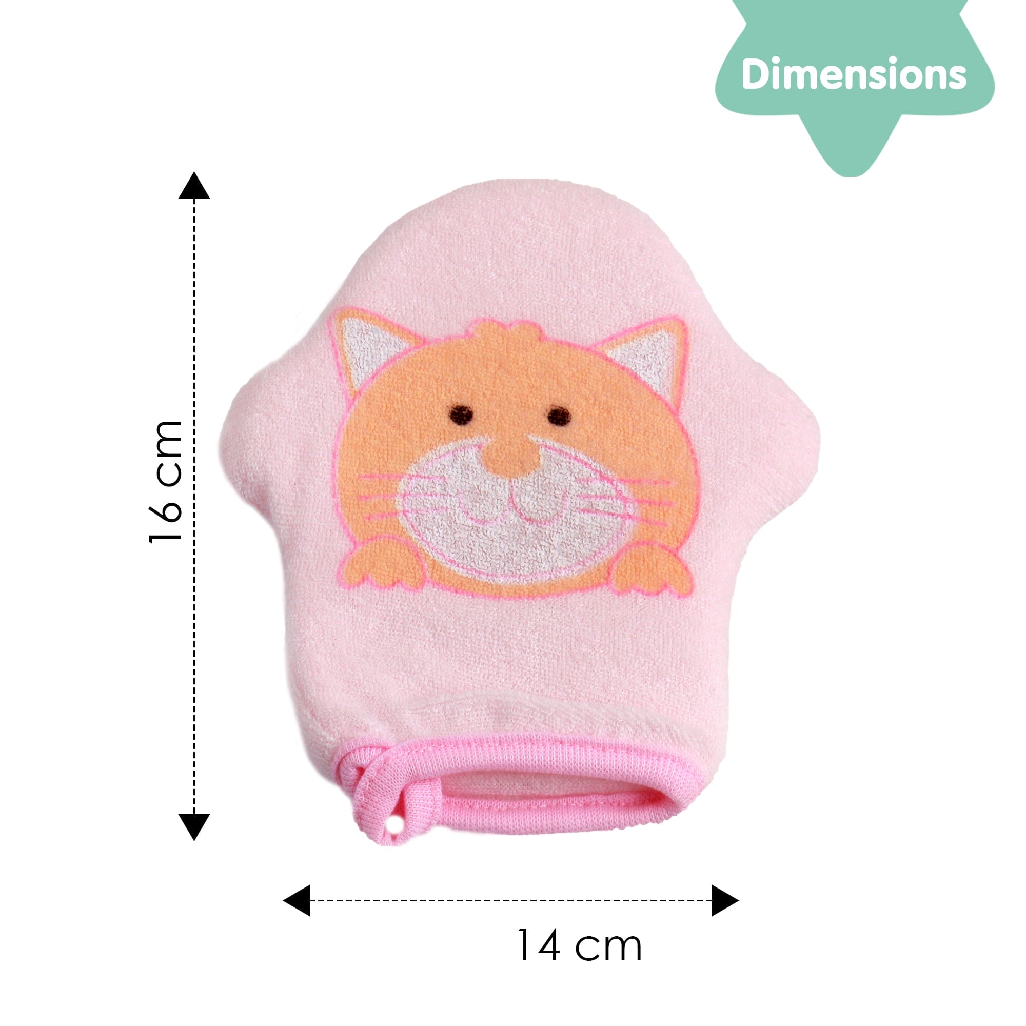 Kitty Pink Hand Glove Bath Sponge