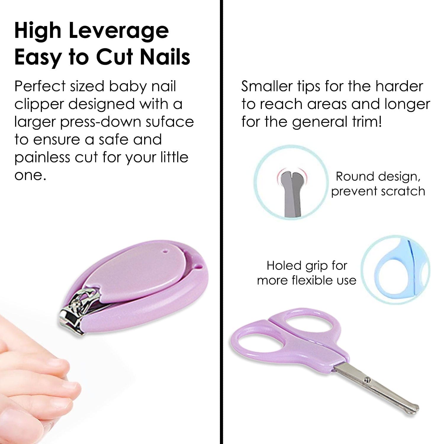 Lion Lilac Nail Clipper Set