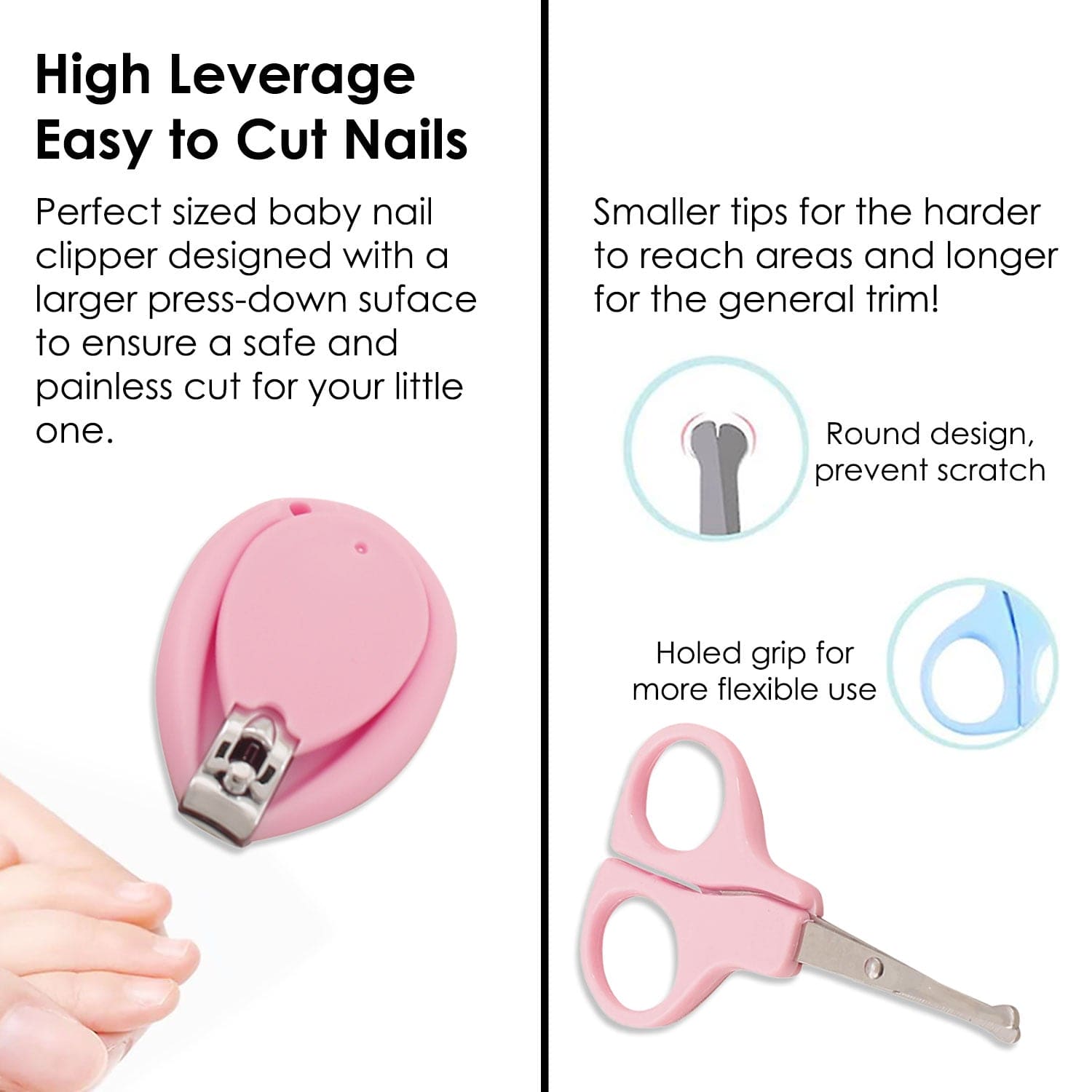 Sleepy Puppy Pink Nail Clipper Set