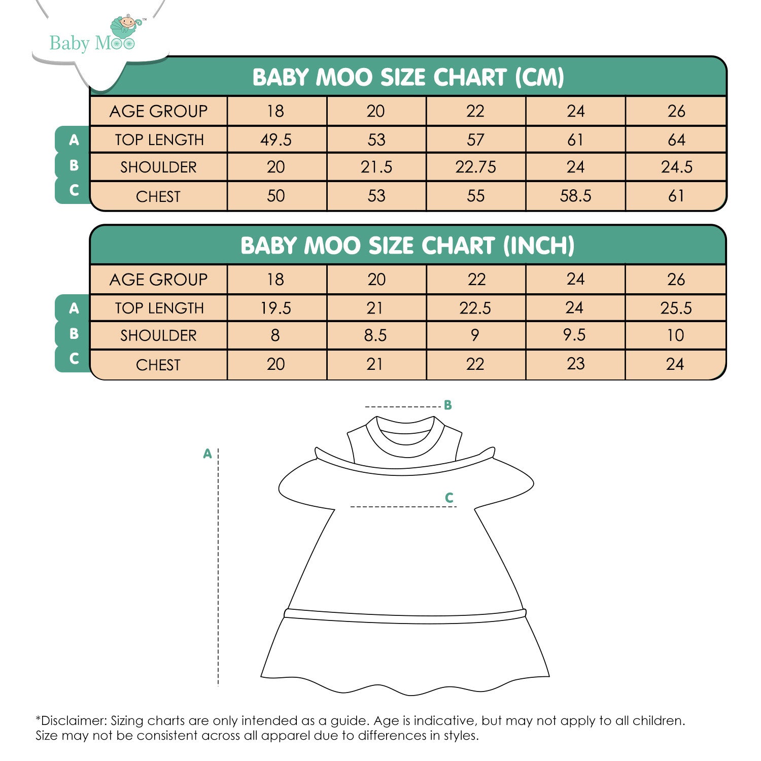 Baby Moo Half Sleeves Party  High neck Dress - Mint Green