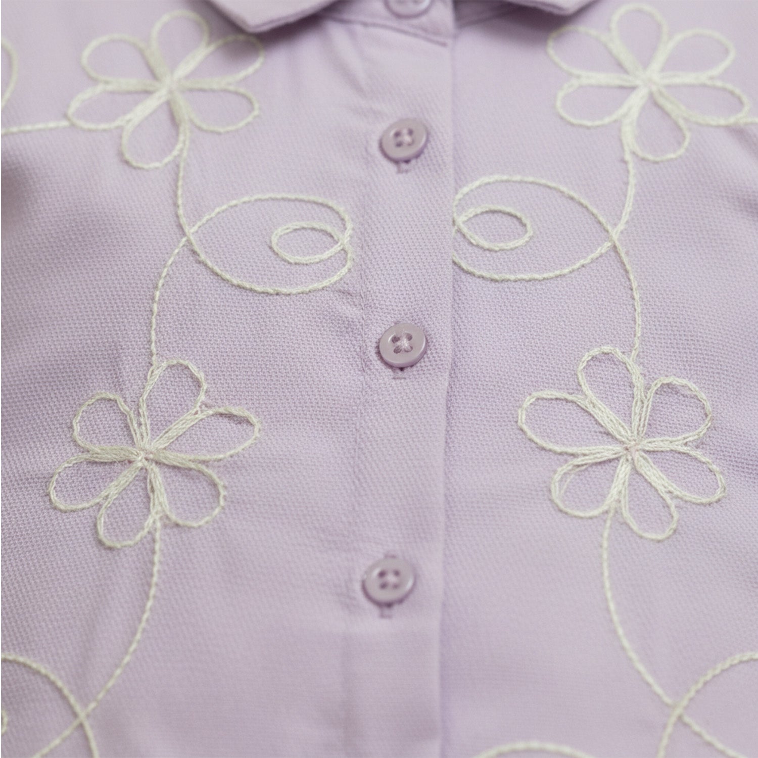 Baby Moo Woven Sleeveless Shirt Style Dress with Belt  Dress - Lavender