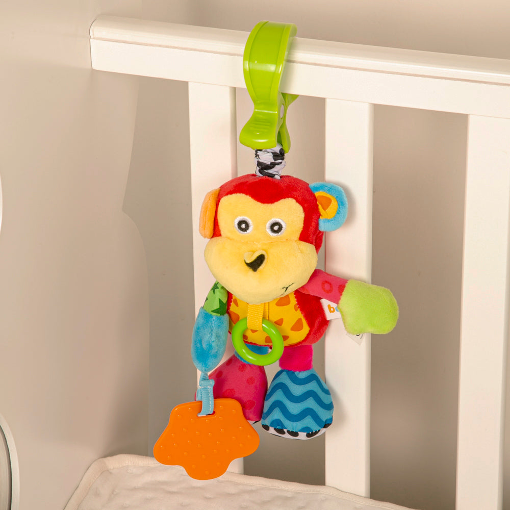 Baby Moo Monkey Pulling Toy with Teether