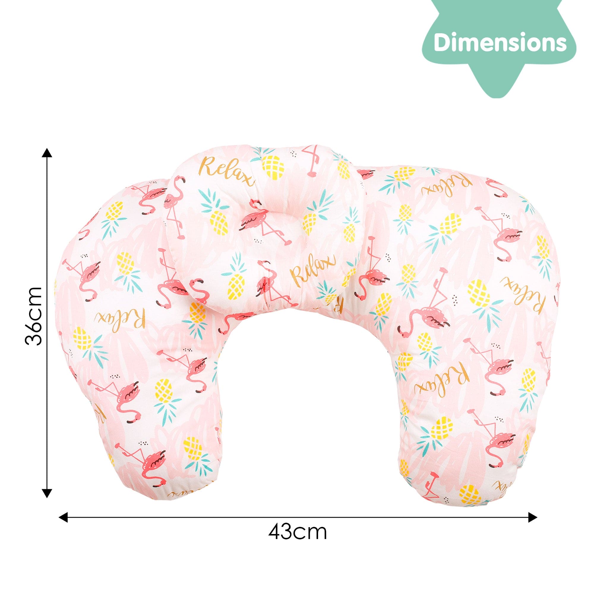 Flamingo Pink Feeding Pillow