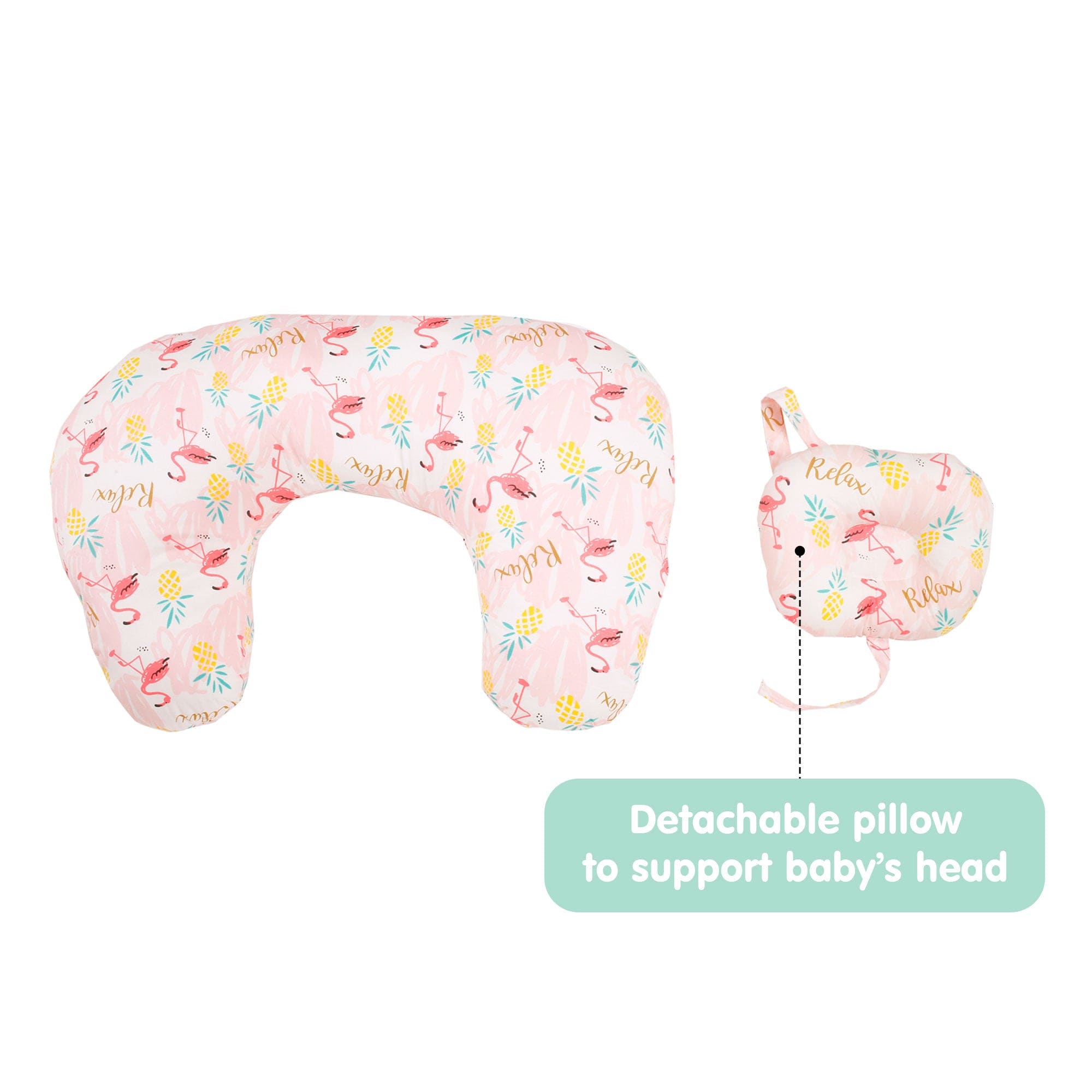 Flamingo Pink Feeding Pillow