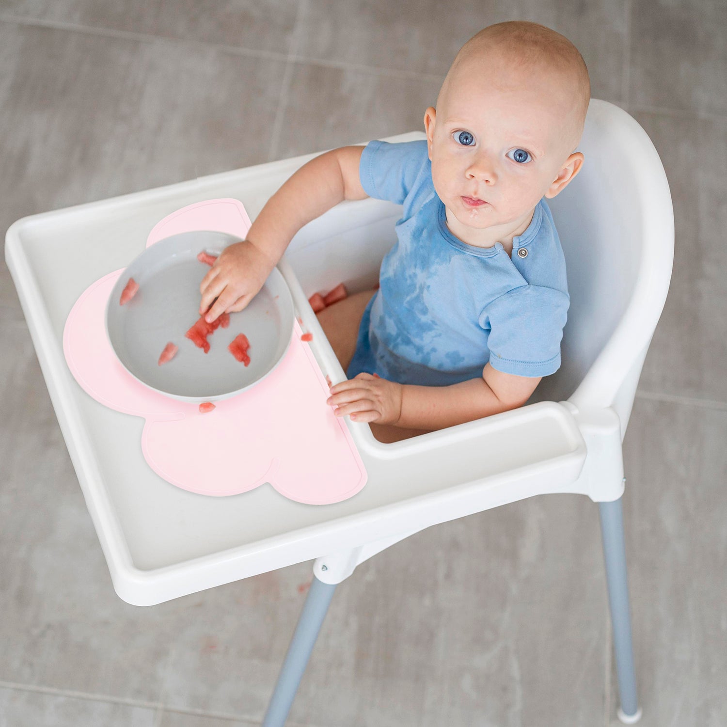 Baby Moo Cloud Shaped Kids Dining Table Silicone Waterproof Placemat - Pink