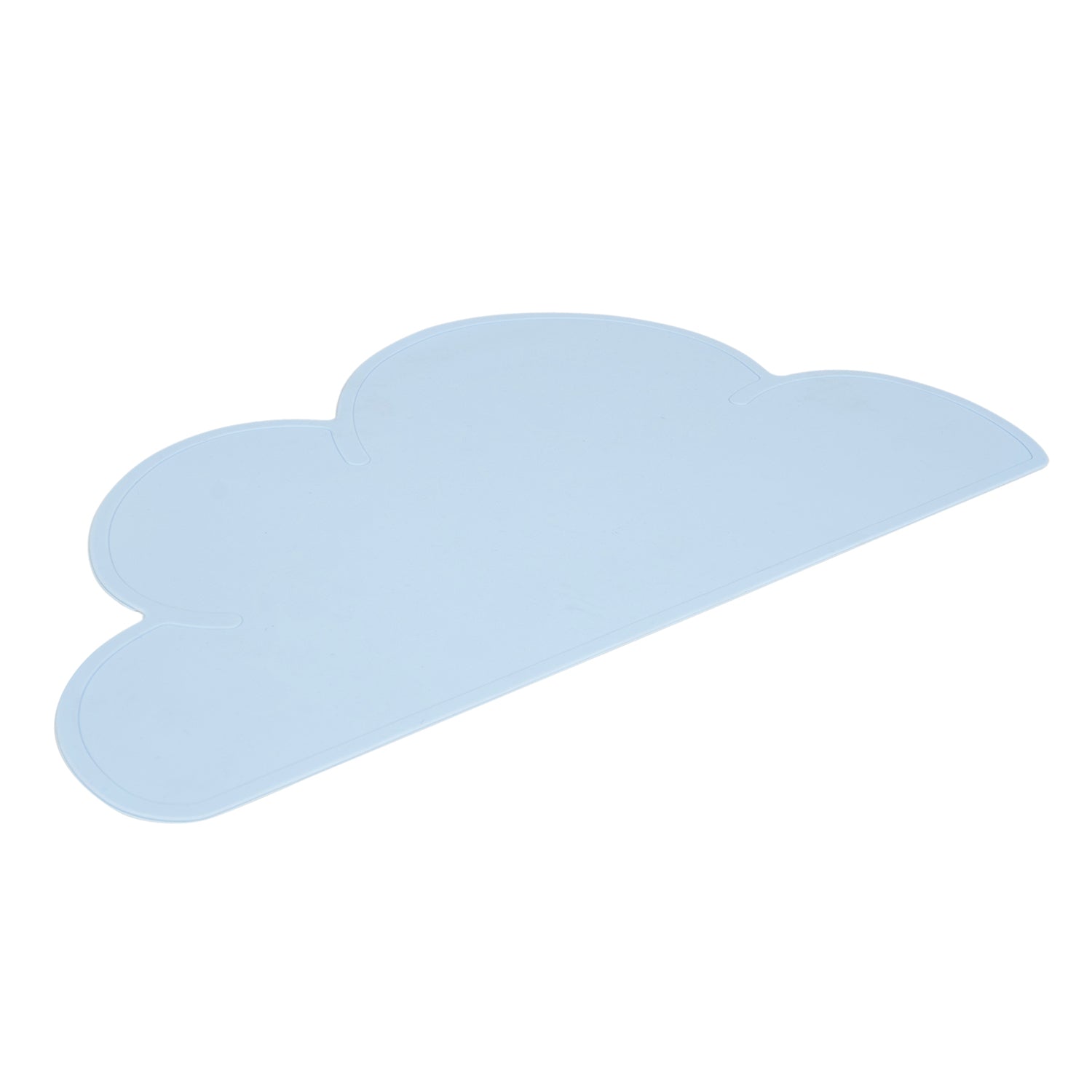Baby Moo Cloud Shaped Kids Dining Table Silicone Waterproof Placemat - Blue