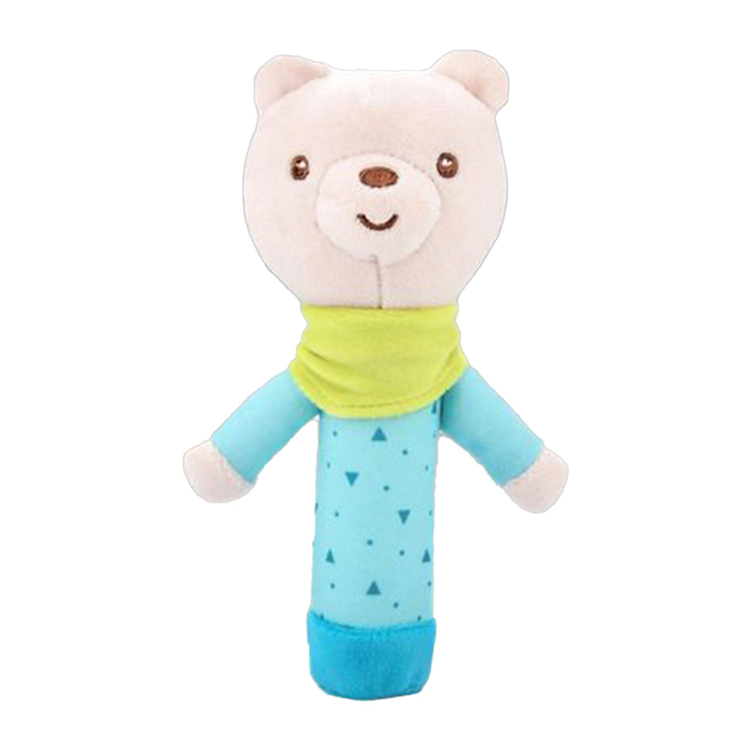 Baby Moo Teddy Tunes 2 Pack Squeaker Handheld Rattle Toy - Green