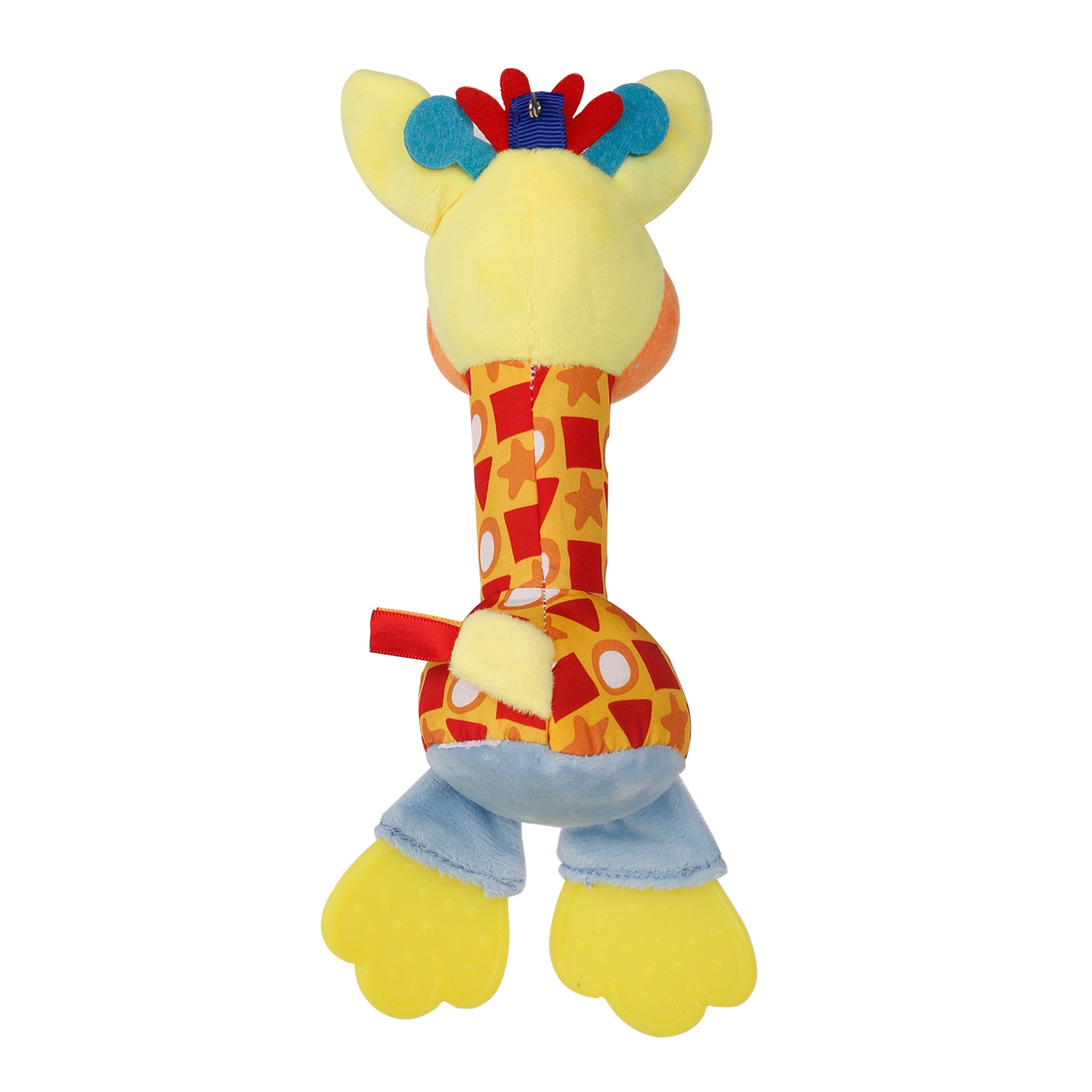 Giraffe Multicolour Soft Rattle With Teether