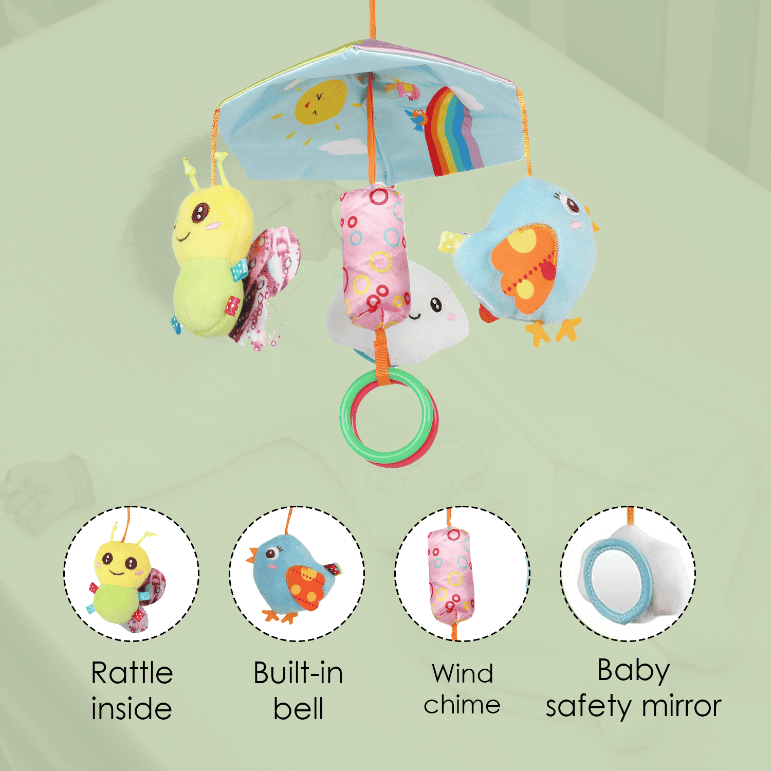 Baby cot deals mobiles
