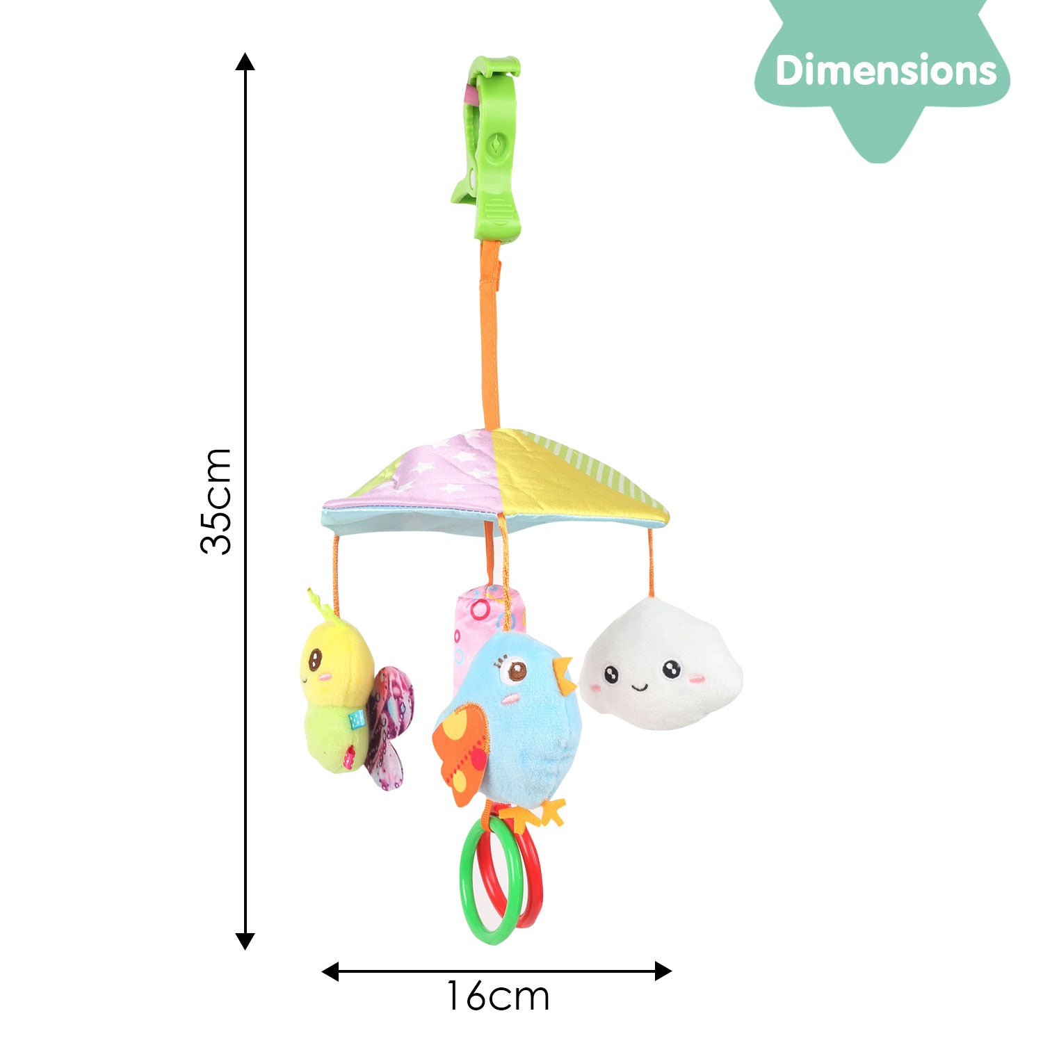 Chirpy Birdies Multicolour Musical Cot Mobile