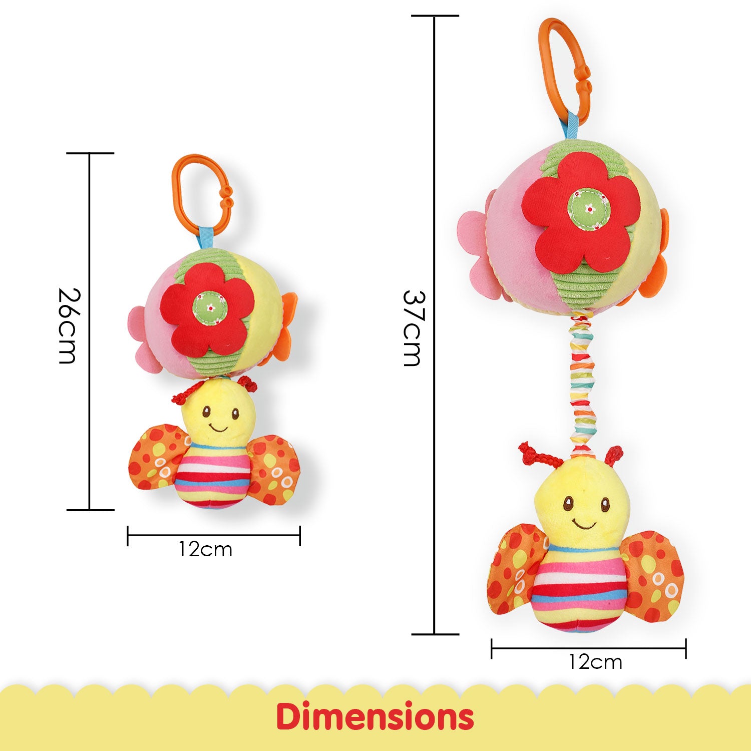 Butterfly Multicolour Hanging Pulling Toy