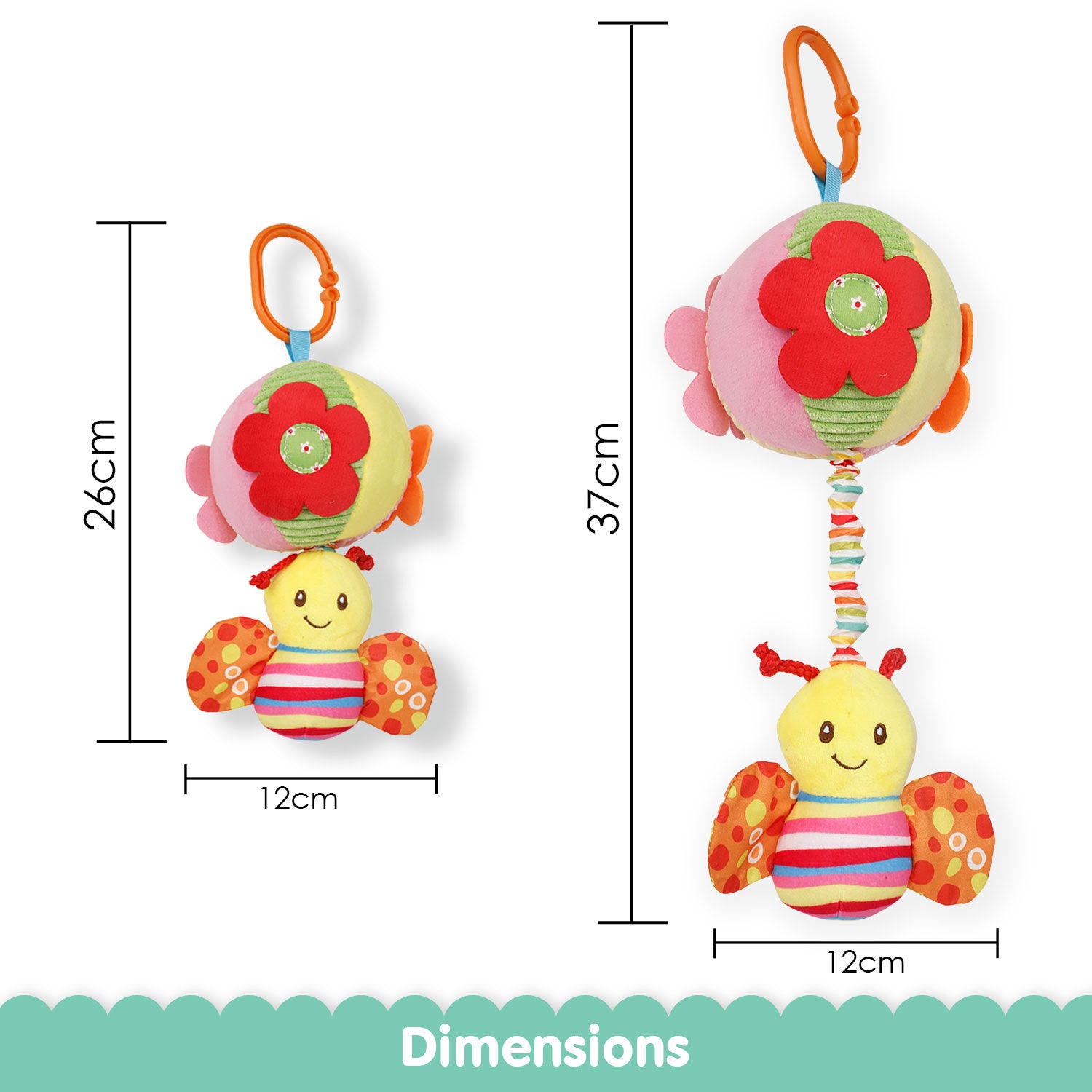 Butterfly Multicolour Hanging Pulling Toy