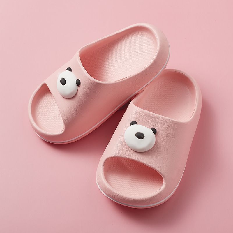 Baby Moo Panda Flip Flop Sliders - Pink - Baby Moo