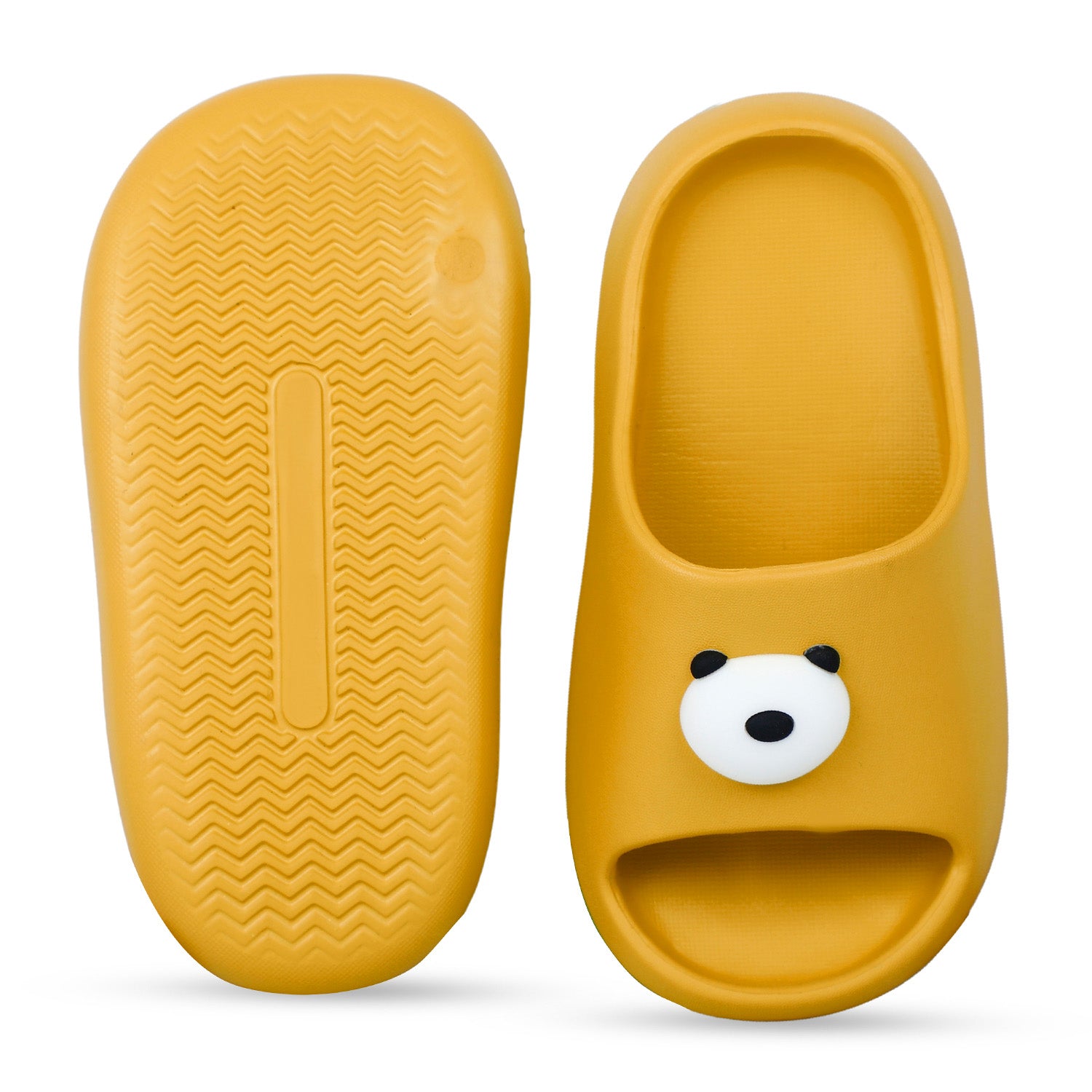 Baby Moo Panda Flip Flop Sliders - Yellow - Baby Moo