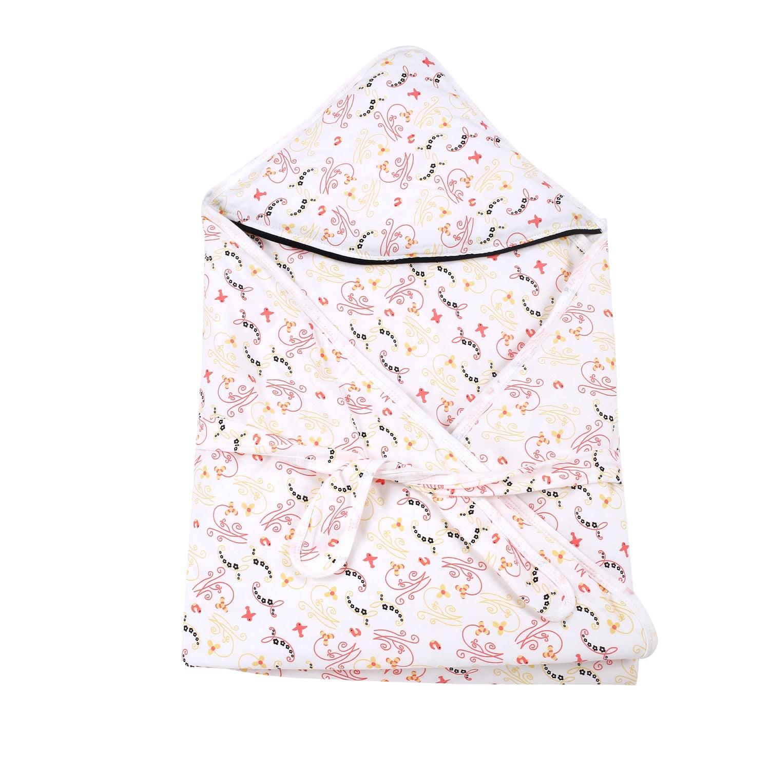Abstract Flowers Pink Wrapper - Baby Moo
