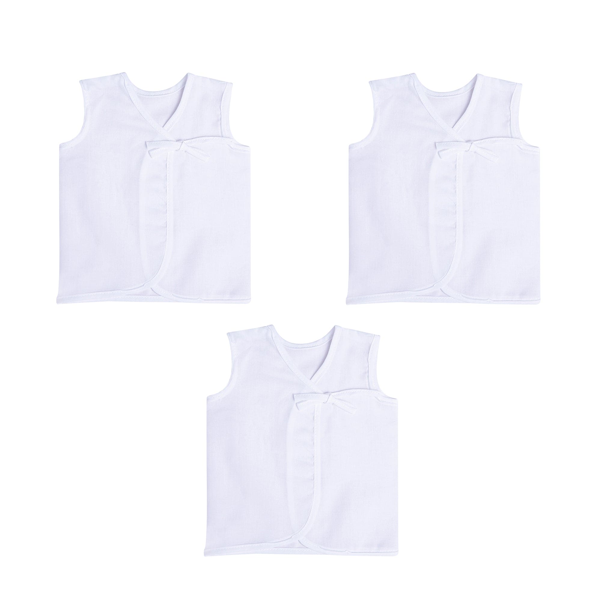 Pure White 3 Pk 100% Cotton Jhabla